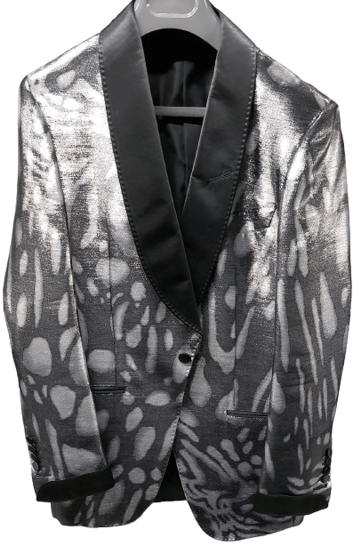 Tom Ford o1loc1c0824 11MK40SZ Atticus Jacket in Black Grey Size US S / EU 44-46 / 1 - 1 Thumbnail