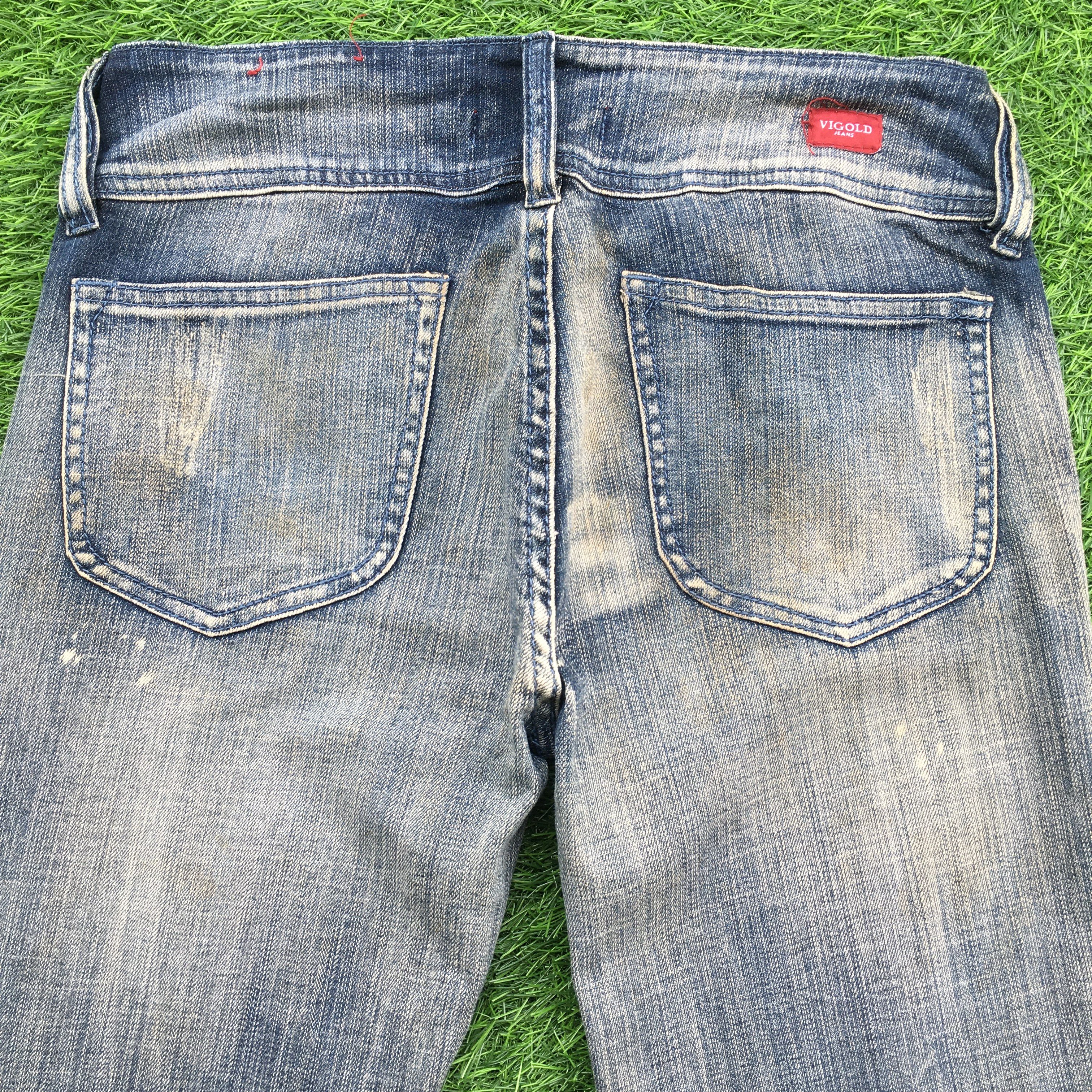 Japanese Brand Japanese Low Waist Flared Jeans #D-987 Size 29" - 4 Thumbnail