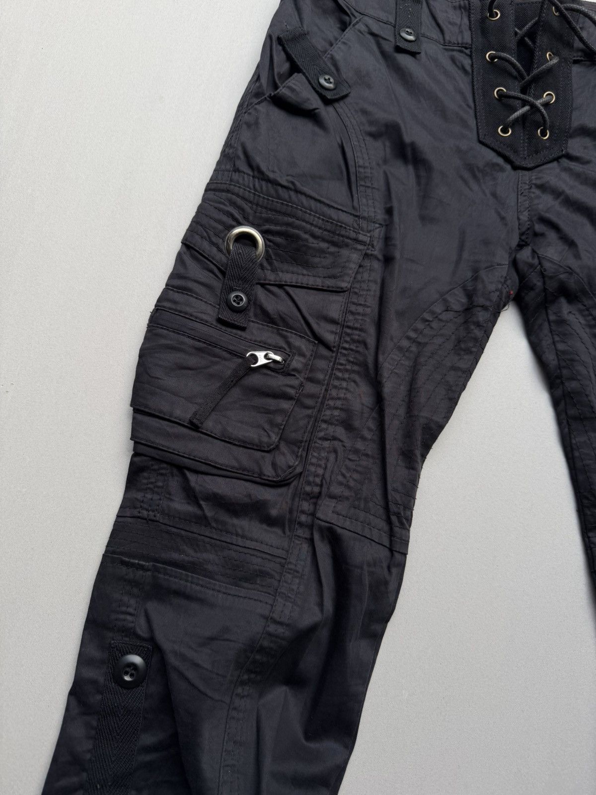 Japanese Brand Atsuro tayama lace up flare cargo pants Size US 28 / EU 44 - 3 Thumbnail