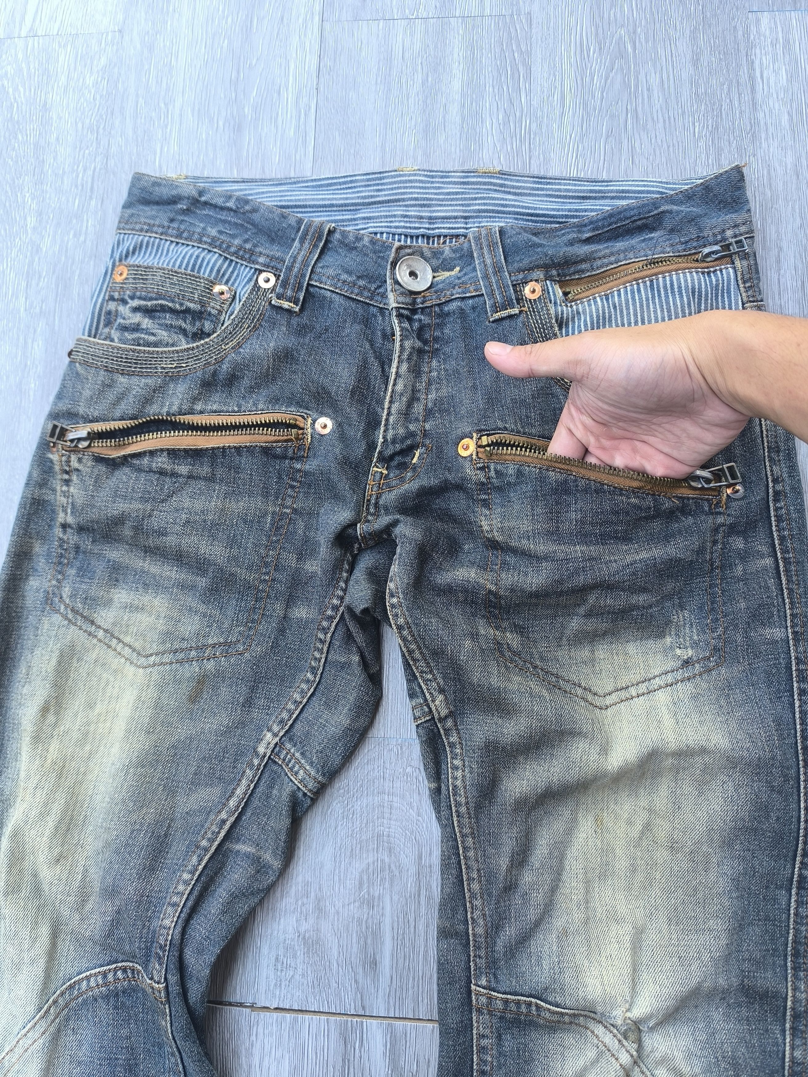 If Six Was Nine × Le Grande Bleu (L.G.B.) Made in Heaven Washed DENIM Size US 34 / EU 50 - 4 Thumbnail