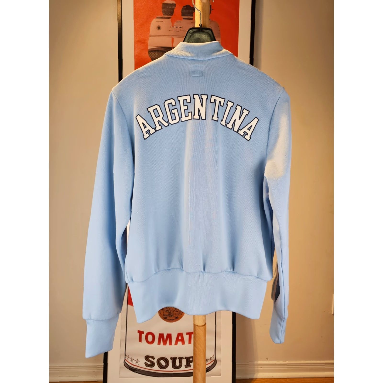 Adidas VINTAGE adidas TREFOIL FIFA ARGENTINA TRACK TOP JACKET Womens Medium SKY BLUE Track Jacket 15 INCH 19 INCH 24 INCH 25 INCH Size M / US 6-8 / IT 42-44 - 2 Thumbnail