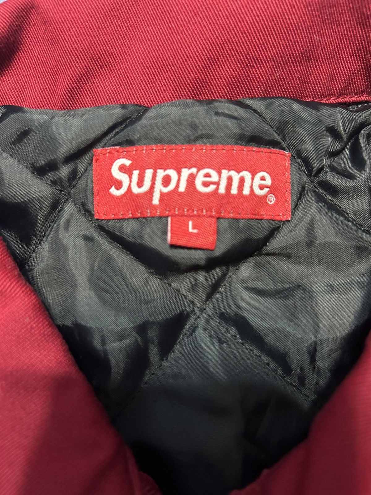 Supreme Supreme FW18 Dragon Work Jacket Red Size US L / EU 52-54 / 3 - 5 Thumbnail