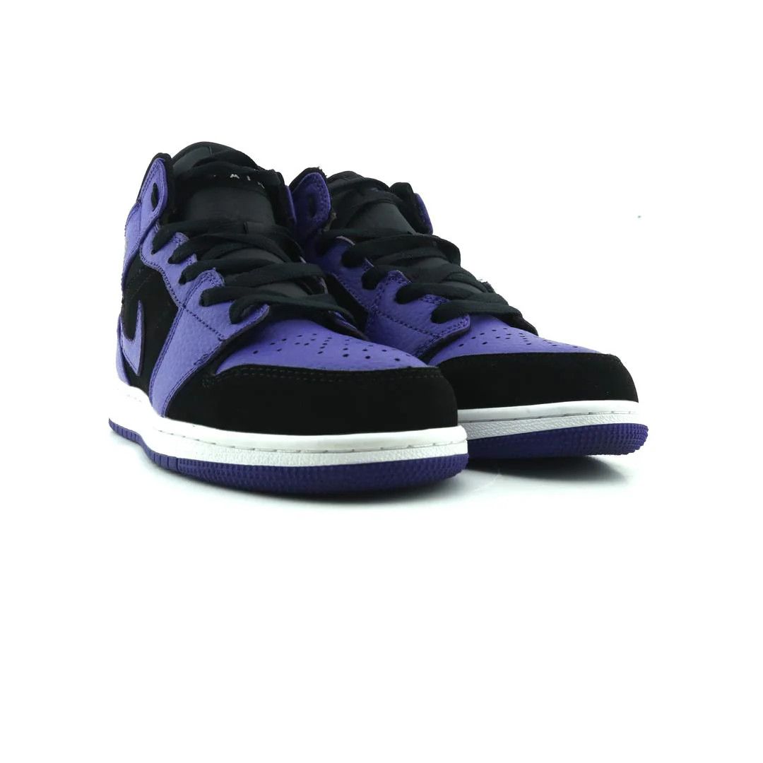 Nike Nike Air Jordan 1 Mid 'Dark Concord' trainers black purple Size US 9 / EU 42 - 3 Thumbnail