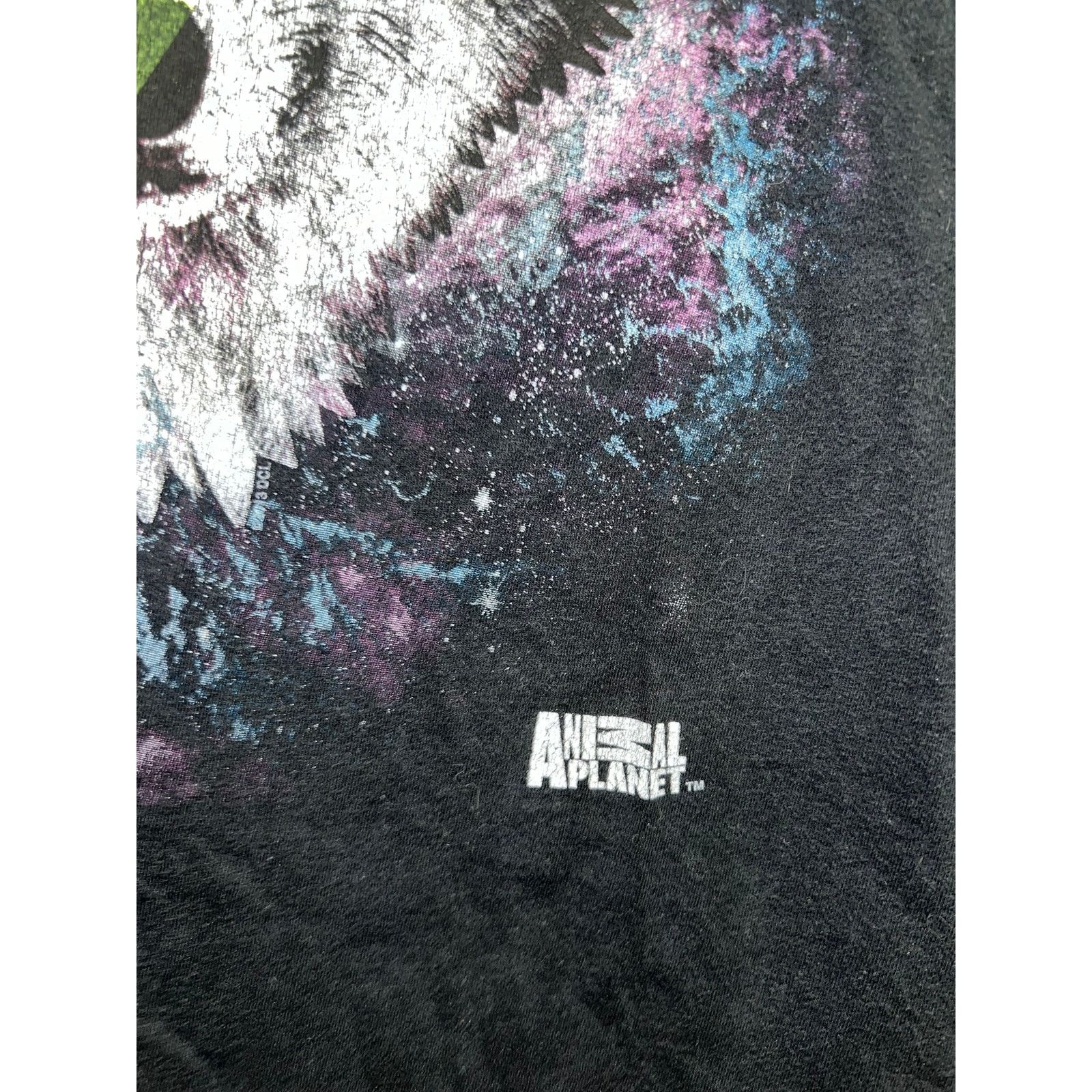 Vintage Vintage Animal Planet Shirt The Wolf Animal Black Tee 2XL Size US XXL / EU 58 / 5 - 6 Thumbnail