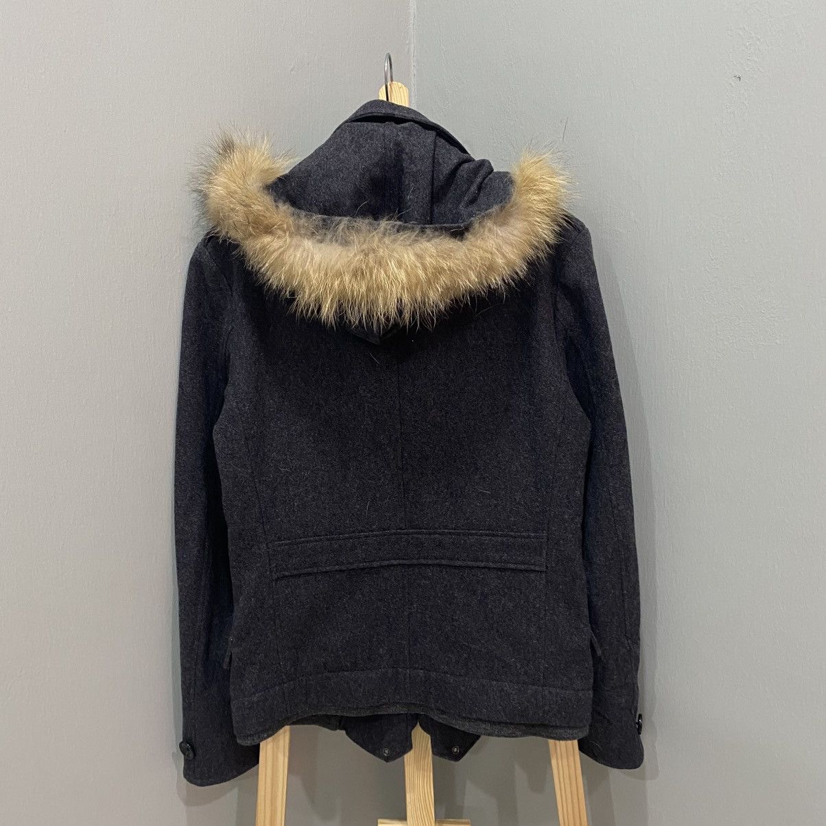 PPFM PPFM Archive Napoleon Fur Hooded Wool Jacket Y2K Punk Style Size US M / EU 48-50 / 2 - 2 Thumbnail