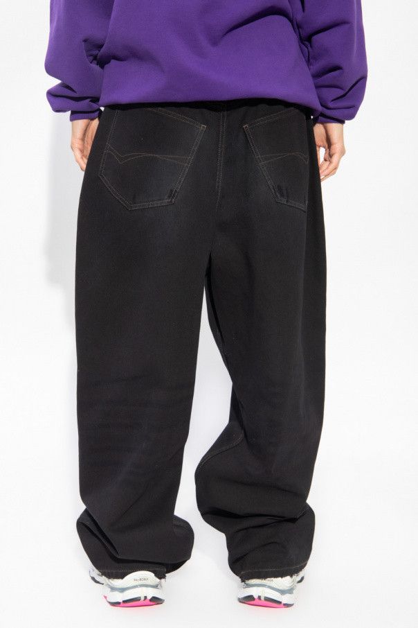 Balenciaga o1in1g1024 Dup / Large Baggy Jeans in Black Size 27" / US 4 / IT 40 - 4 Thumbnail