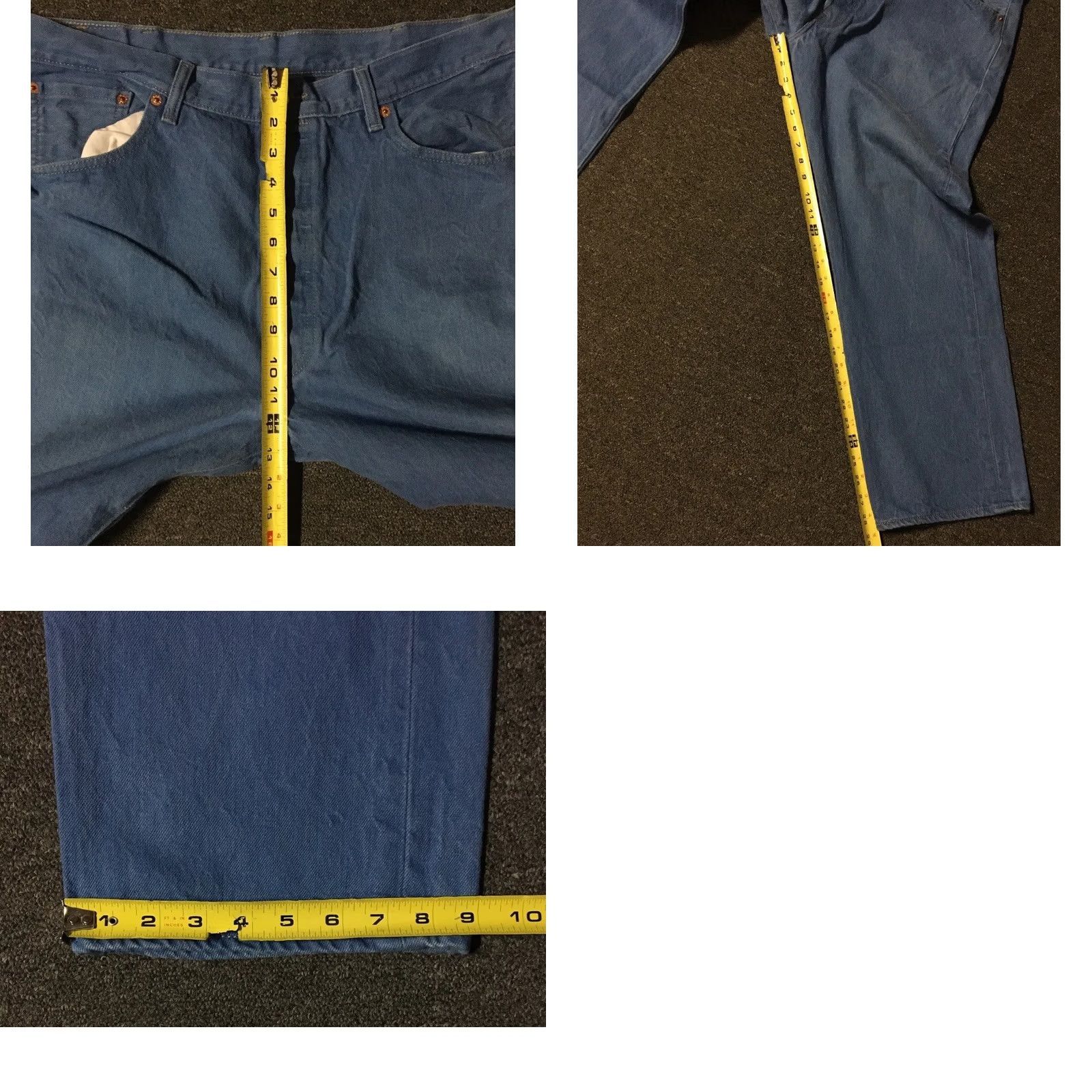 Levi's Levi's 501XX Faded Button Fly Jeans 38 Jeans Men Blue Denim Distressed 90s Vintage Straight Jeans Mens Size US 38 / EU 54 - 9 Thumbnail