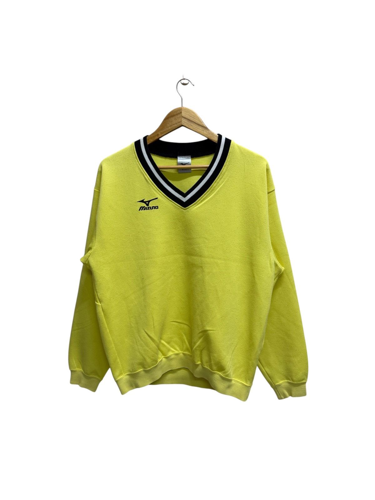 Mizuno Vintage 90s Mizuno Embroidery Logo Vneck Sweatshirt Size US M / EU 48-50 / 2 - 1 Thumbnail