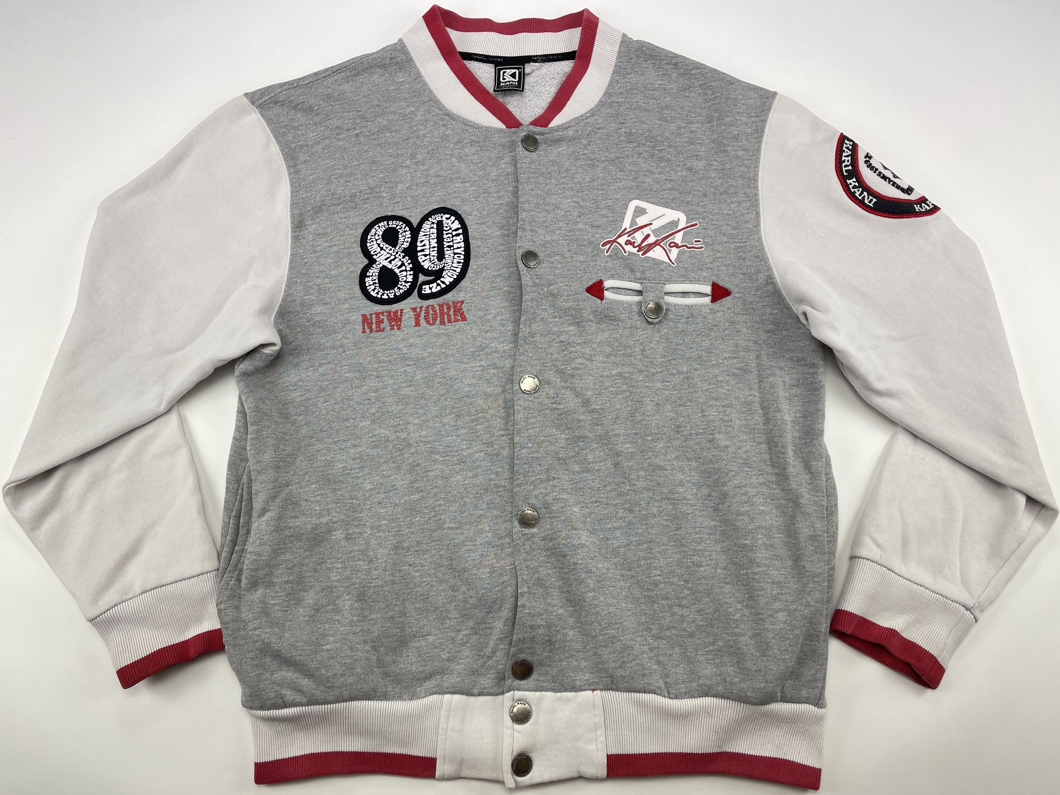 Karl Kani KARL KANI sweatshirt, gray, vintage Kani, 90s hip-hop size M Size US M / EU 48-50 / 2 - 10 Thumbnail