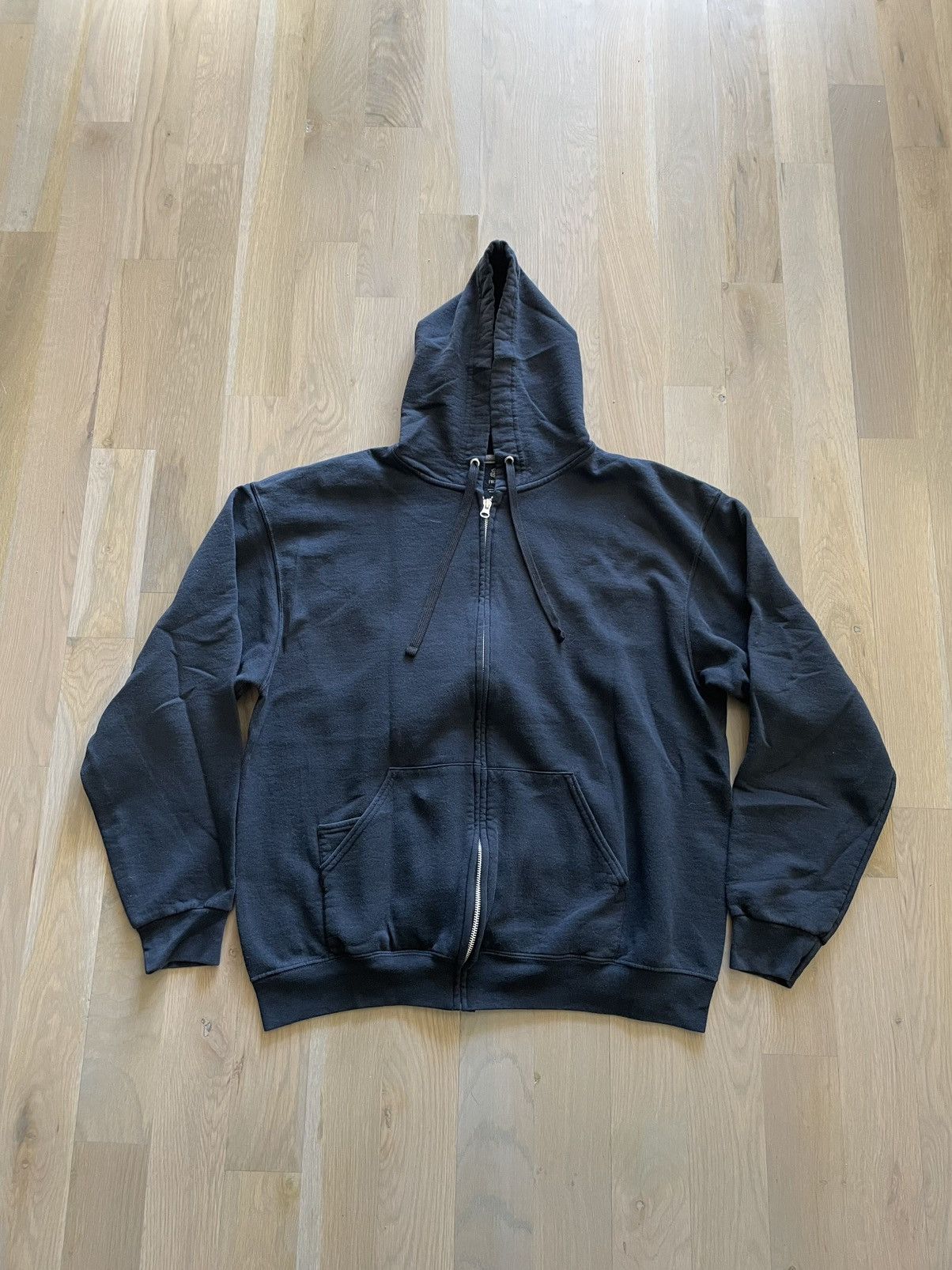 Fruit Of The Loom Black YKK Zip Up Jacket Size US XL / EU 56 / 4 - 1 Thumbnail