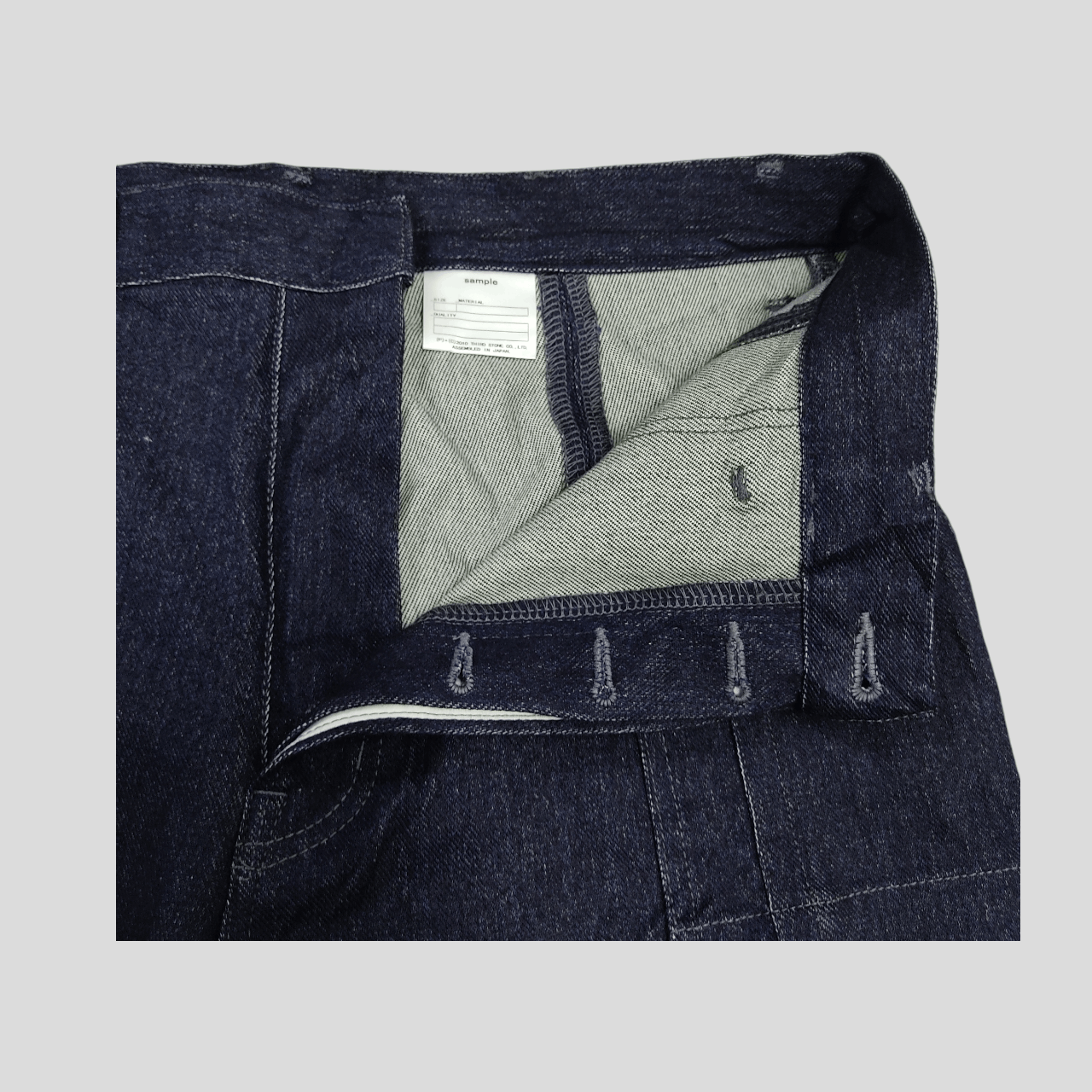 Julius JULIUS FW10 Rare Sample – Exhibition Back Skirt Denim Pants Size US 34 / EU 50 - 4 Thumbnail