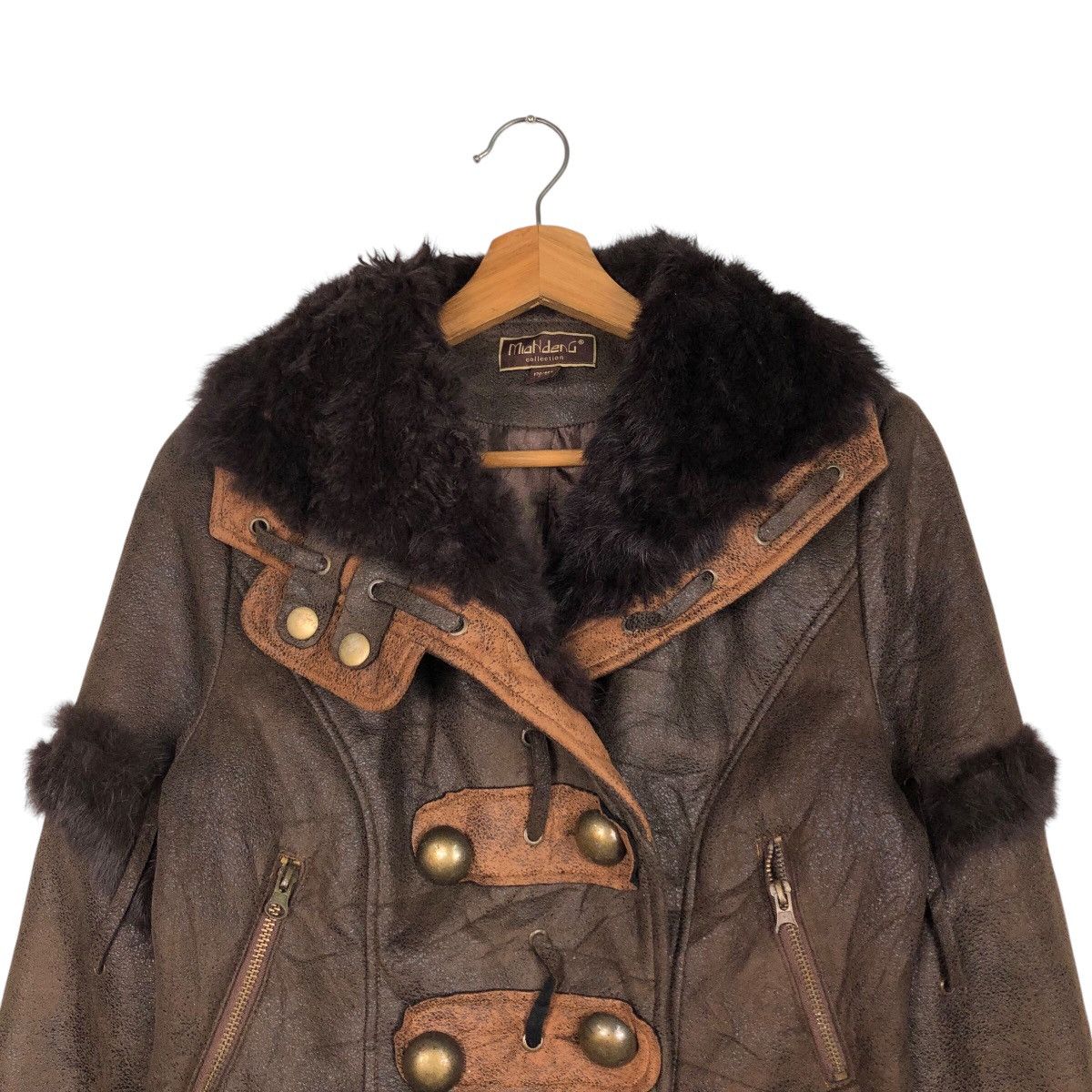Japanese Brand 📌Cropped Biker Soft Leather Jacket Mian Deng Issey Miyake Size US L / EU 52-54 / 3 - 4 Thumbnail