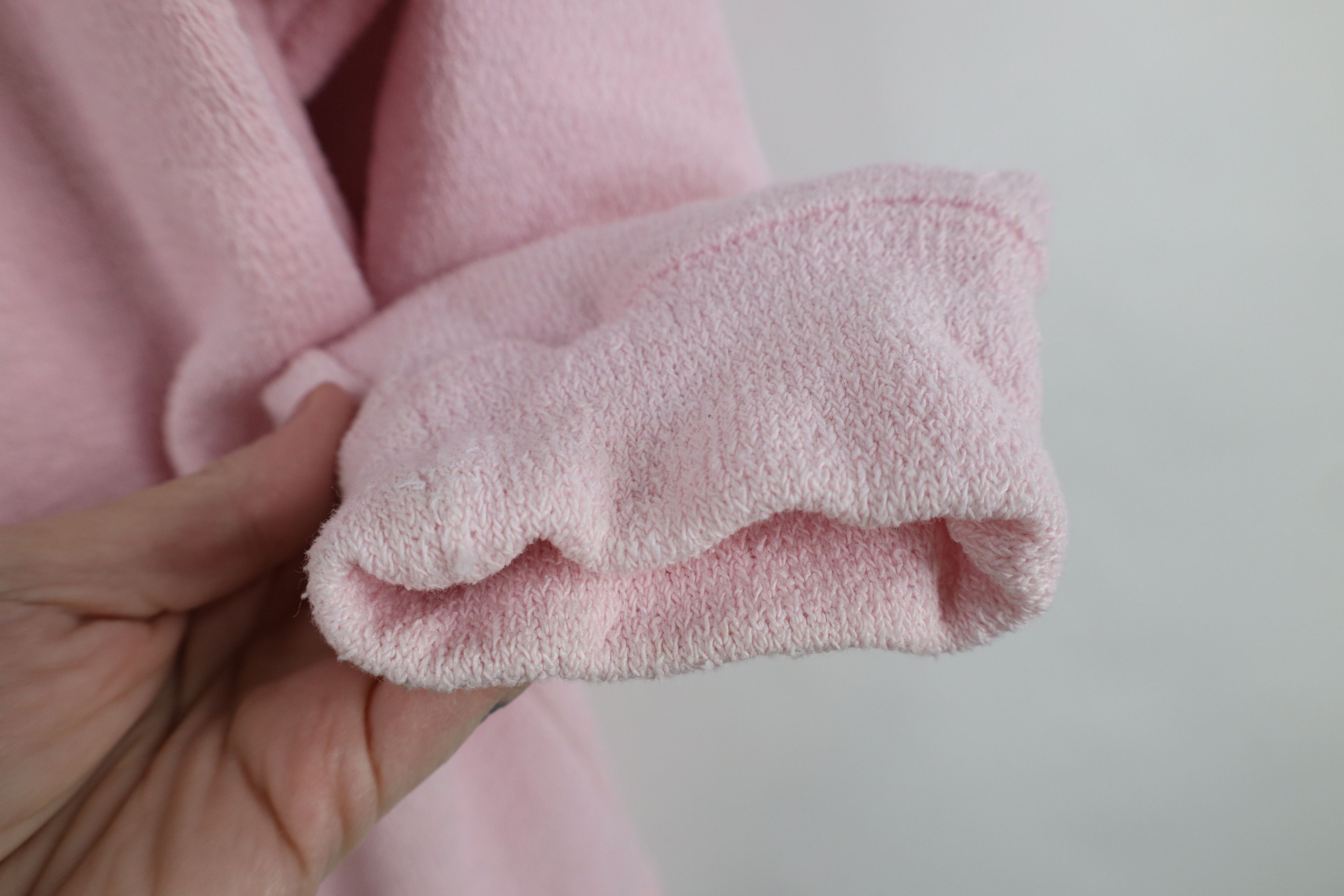 Cabelas × Vintage Vintage 90s Cabelas Flower Terry Cloth Sweatshirt Pink Size M / US 6-8 / IT 42-44 - 9 Thumbnail