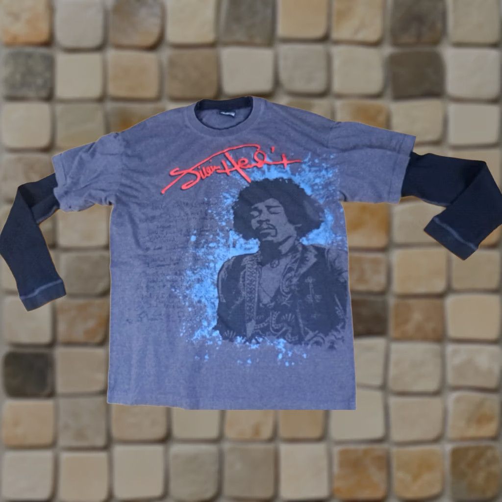 X-LARGE VINTAGE Hybrid Shirt XL Jimi Hendrix Voodo Chile Rock Music Ragland Size US XL / EU 56 / 4 - 1 Thumbnail