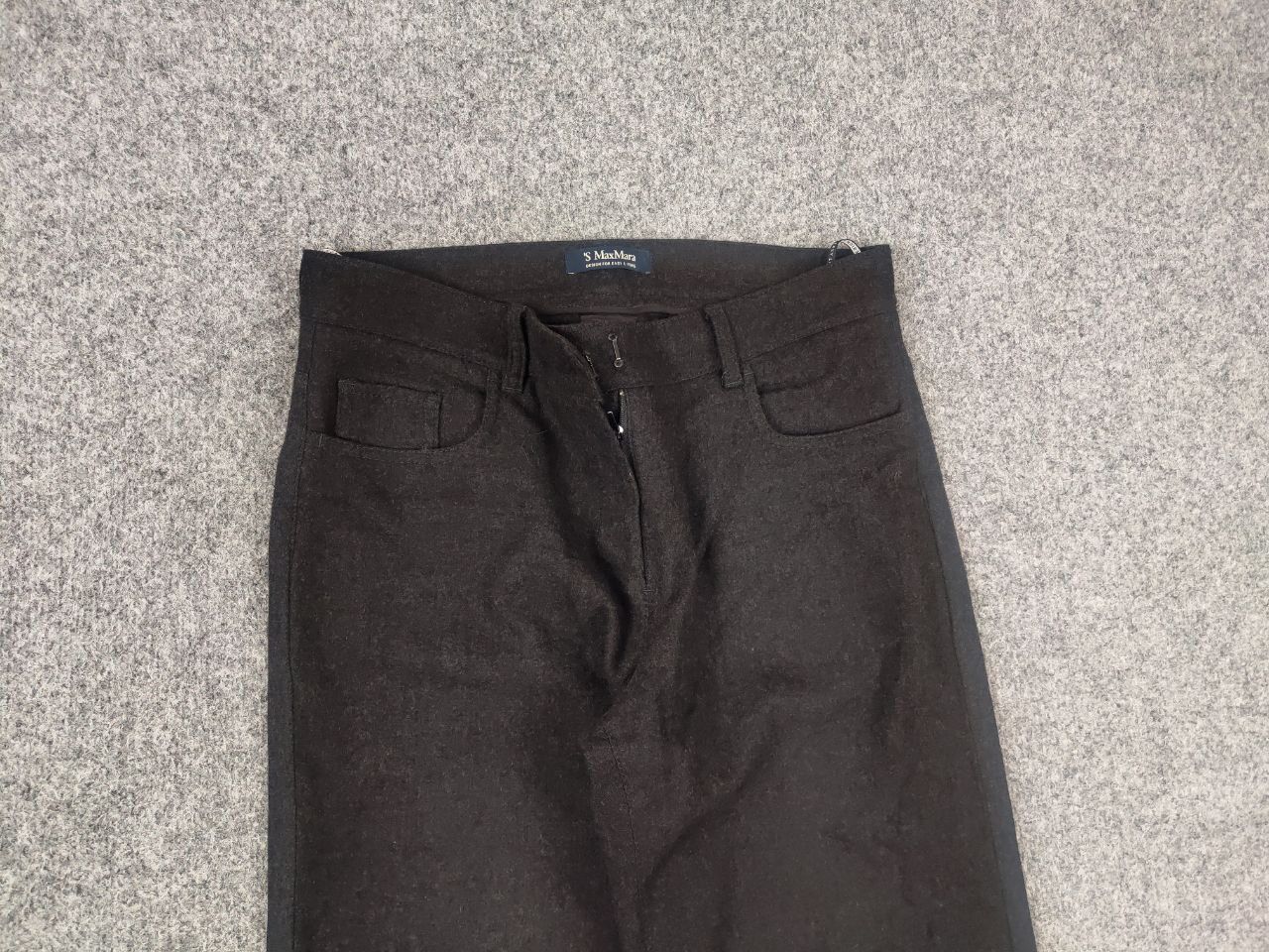 Max Mara Max Mara design for easy living Gray Wool Trousers Pants Size 32" / US 10 / IT 46 - 8 Thumbnail