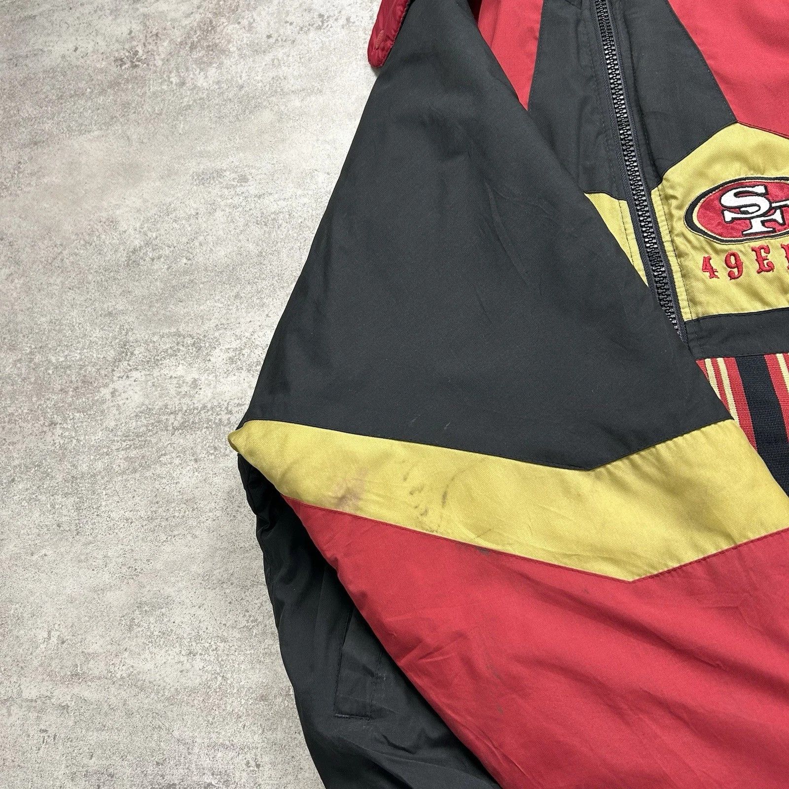 NFL × Vintage 49ERS PRO PLAYER PUFFER REVERSIBLE JACKET HOODED Size US M / EU 48-50 / 2 - 10 Thumbnail