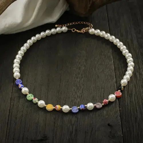 Other Colourful beaded neck chain Size ONE SIZE - 2 Thumbnail