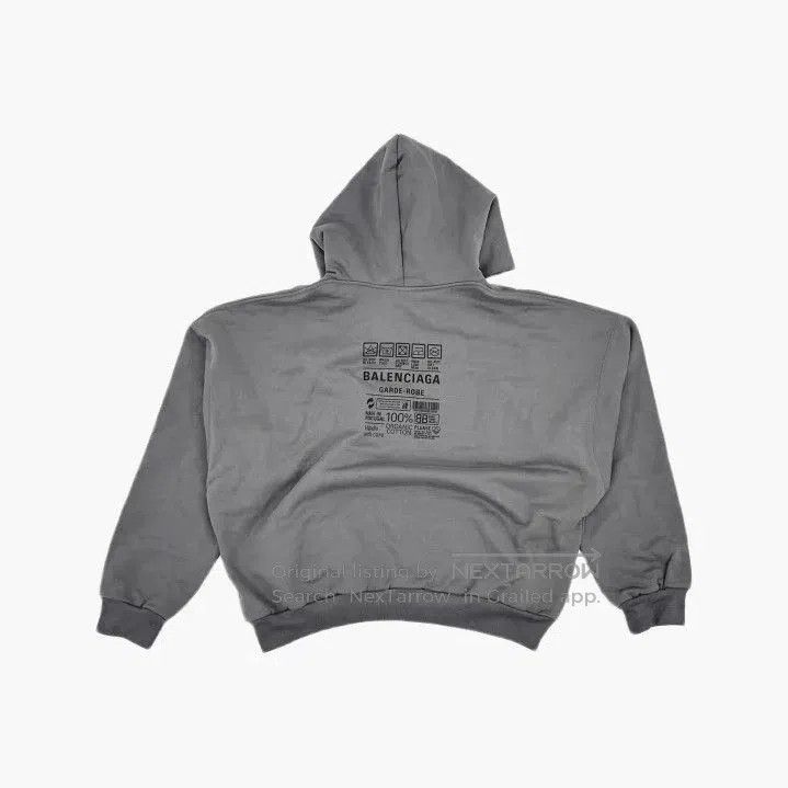 Balenciaga Balenciaga Men's Gray Logo Print Hoodie. Size US S / EU 44-46 / 1 - 3 Thumbnail