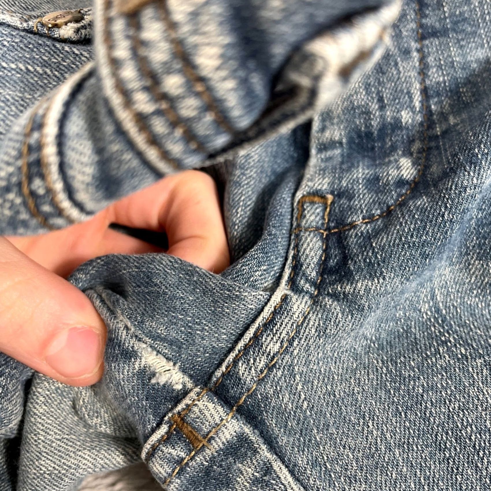 Vintage Mavi Zoe Low Rise Bootcut Jeans Womens 31x32 Blue Denim Y2K Retro 2000s Size 24" / US 00 / IT 34 - 7 Thumbnail