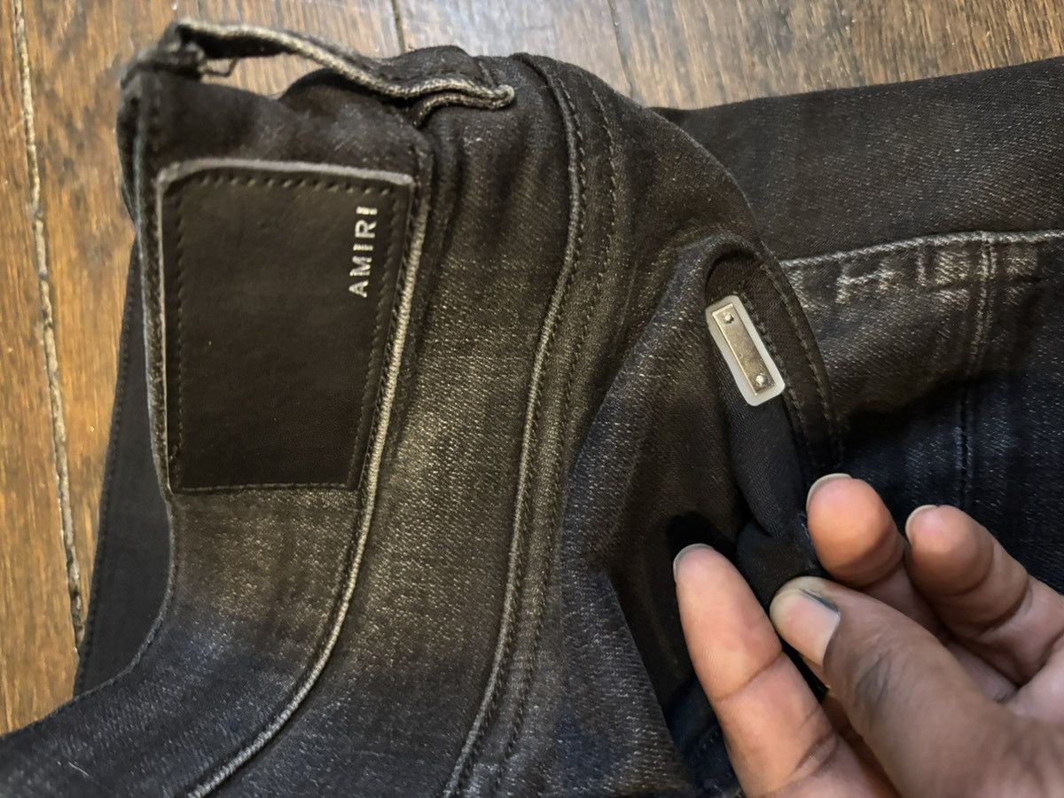 Amiri Amiri MX1 Iridescent Aged Black Denim Size US 38 / EU 54 - 4 Thumbnail