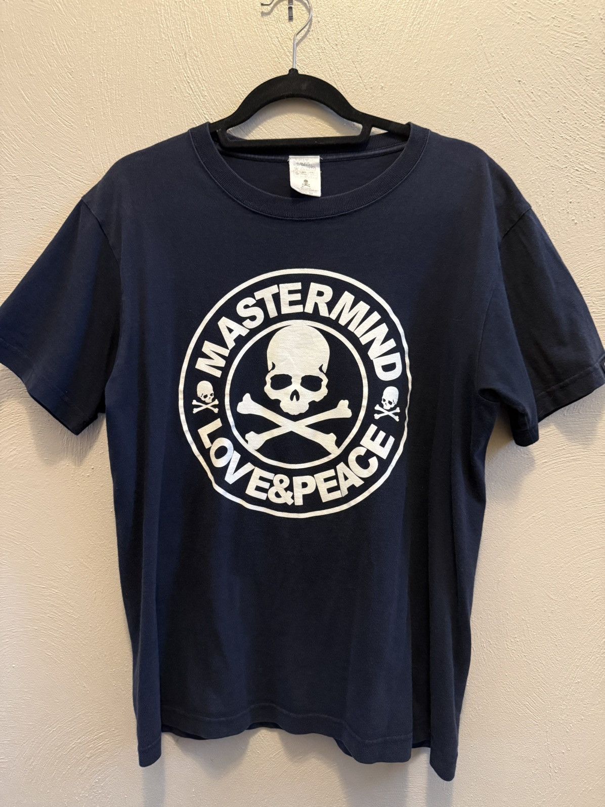 Mastermind Japan “Love & Peace” Skull and Crossbones tee