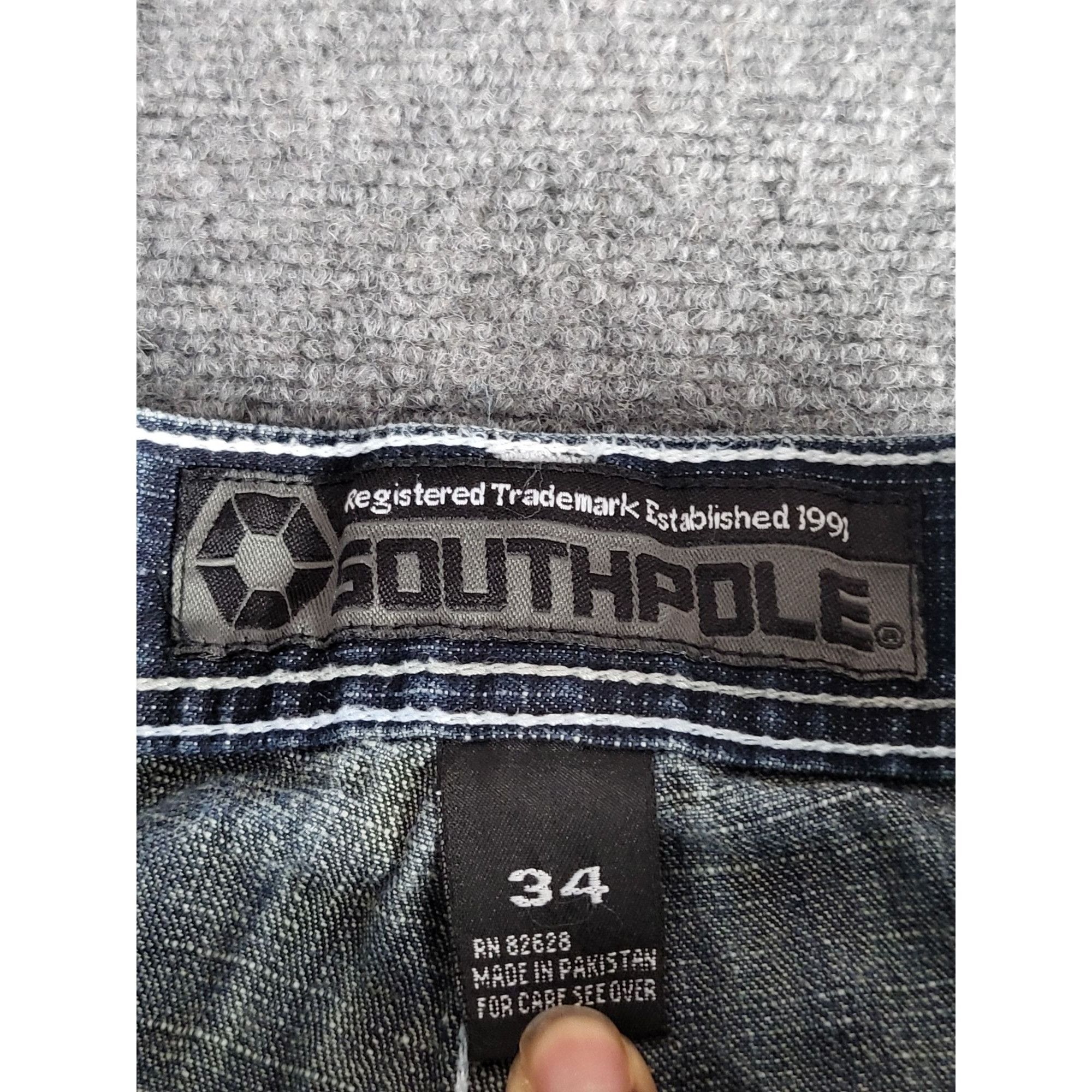 Southpole Vintage Southpole Y2K Baggy Jeans Men Sz 34 Blue Skater Casu Size US 34 / EU 50 - 10 Thumbnail