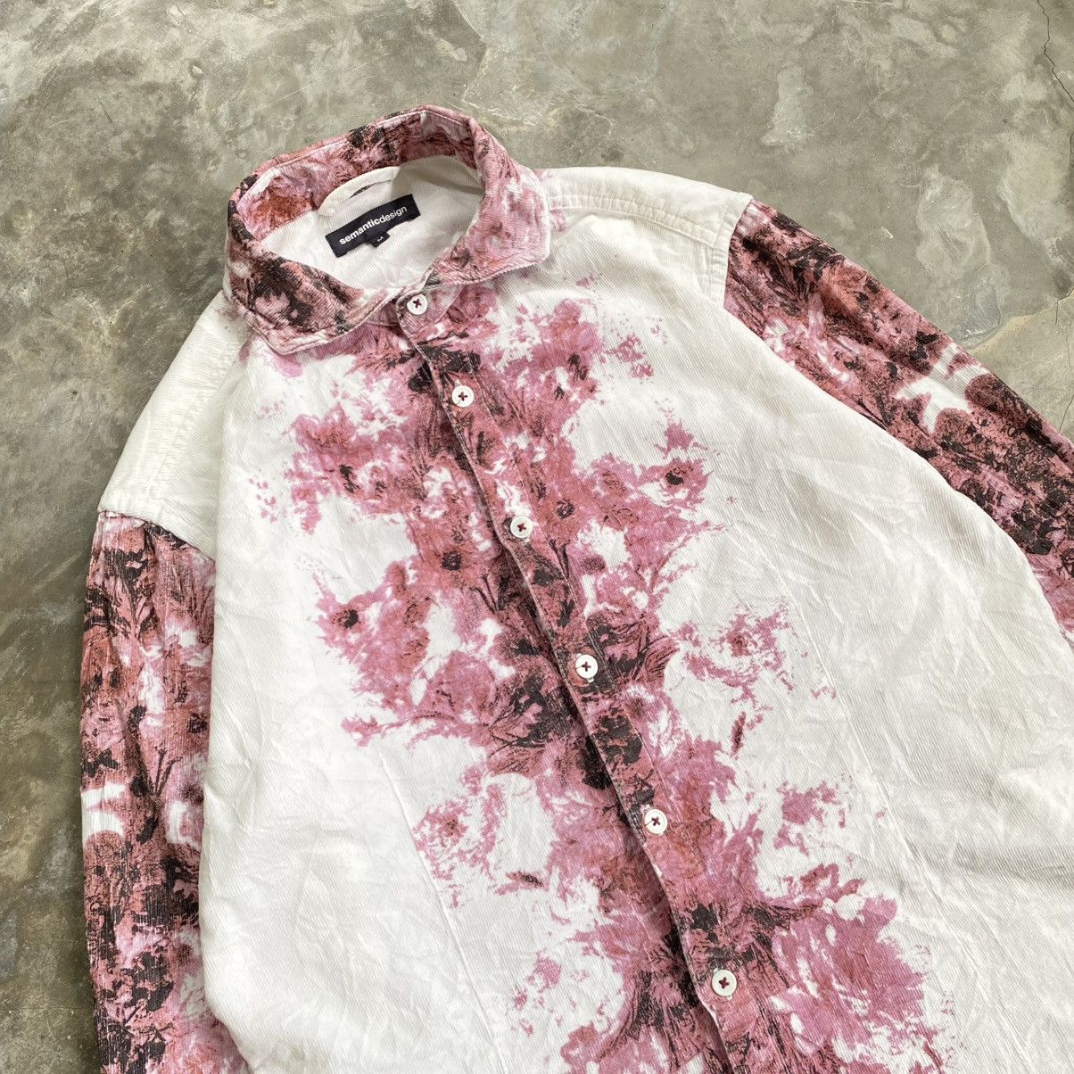 semanticdesign Semanticdesign Tornado Mart Style Dye Floral Corduroy shirt Size US M / EU 48-50 / 2 - 3 Thumbnail