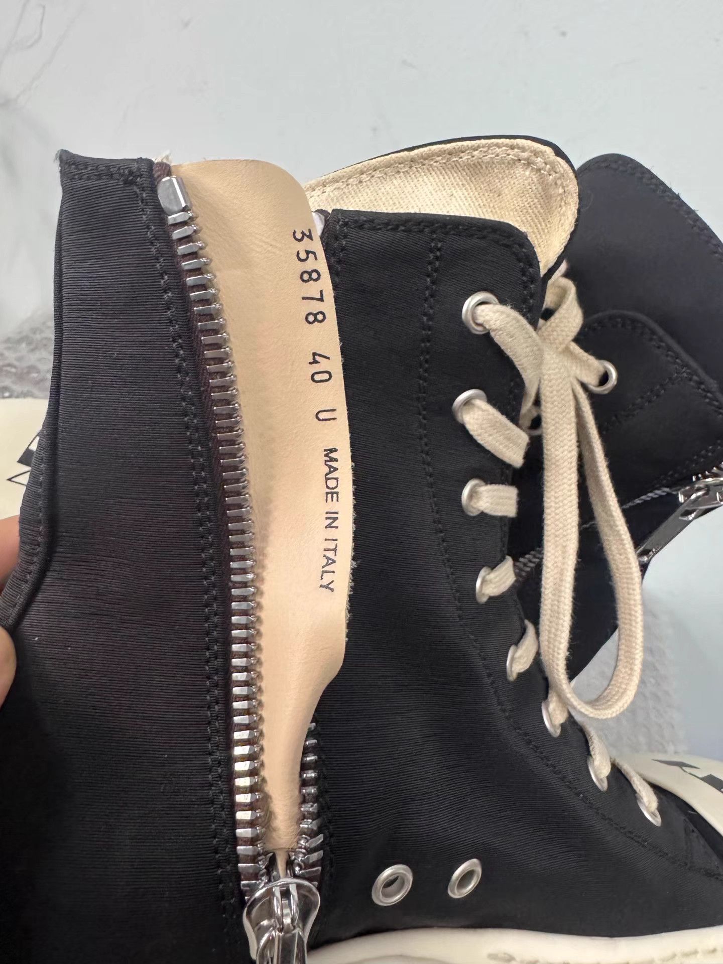 Rick Owens Rick Owens printed tank sole high-top Converse Size US 7 / EU 40 - 6 Thumbnail