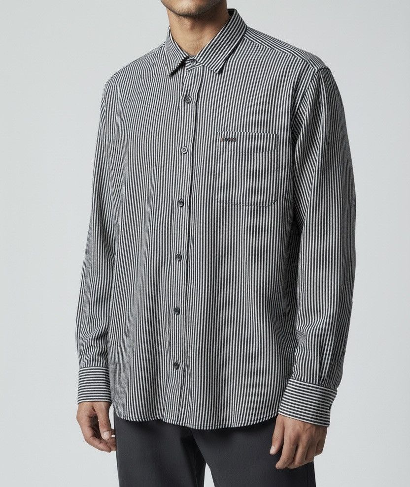 Kansai Yamamoto Kansai yamamoto striped button ups shirt long sleeve Size US L / EU 52-54 / 3 - 1 Thumbnail