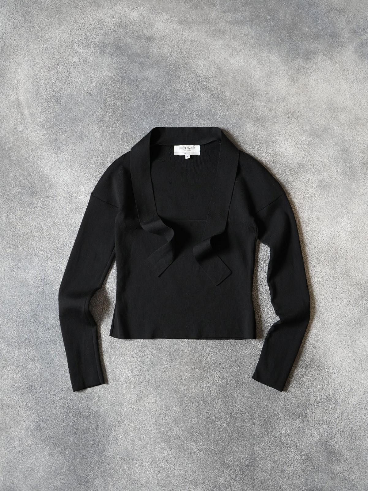 Saint Laurent Paris 2000s Yves Saint Laurent By Tom Ford Tie Cropped Top Size M / US 6-8 / IT 42-44 - 2 Thumbnail