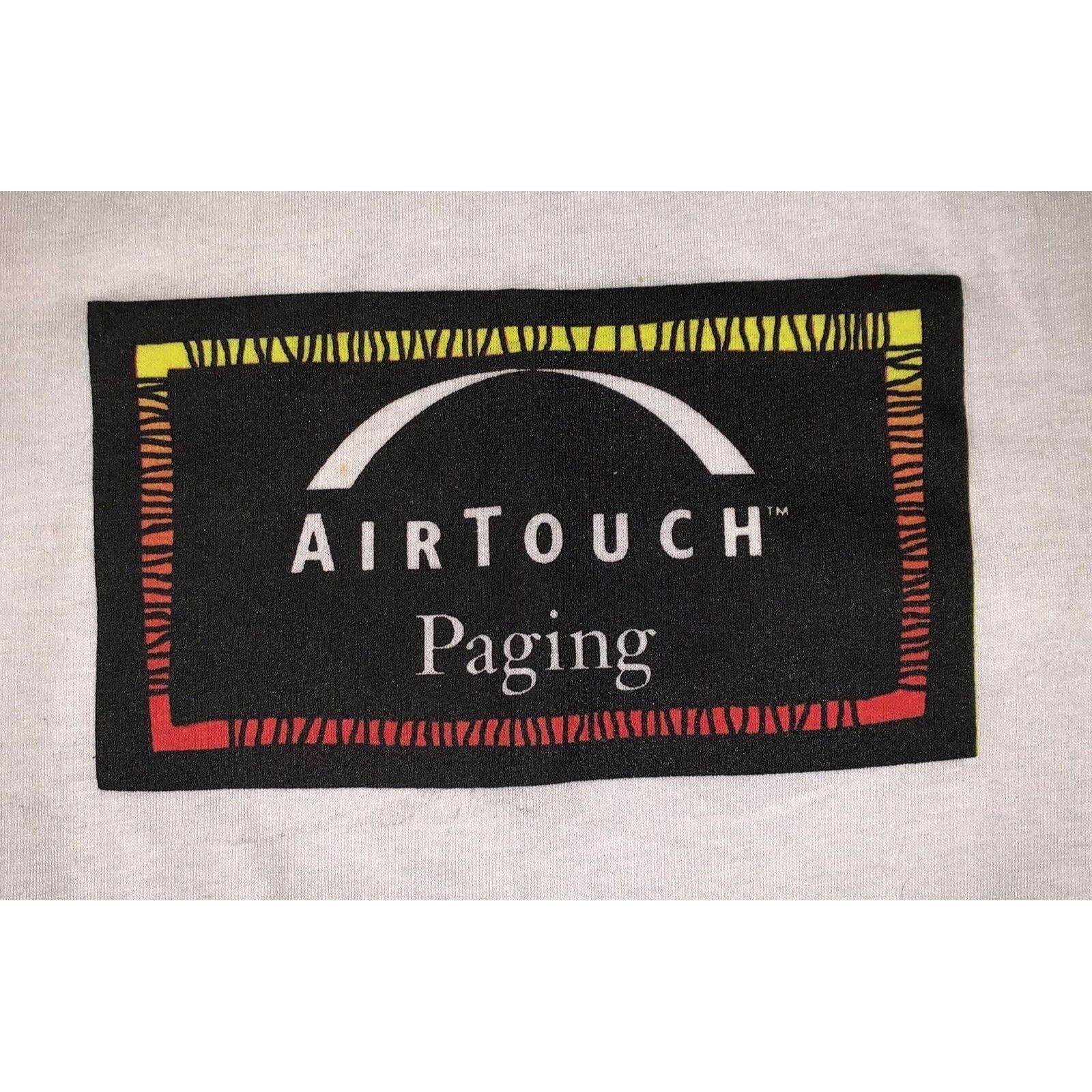 Vintage Vintage 90s AIRTOUCH PAGING Promo T-Shirt ~ Extra Large Size US XL / EU 56 / 4 - 2 Thumbnail