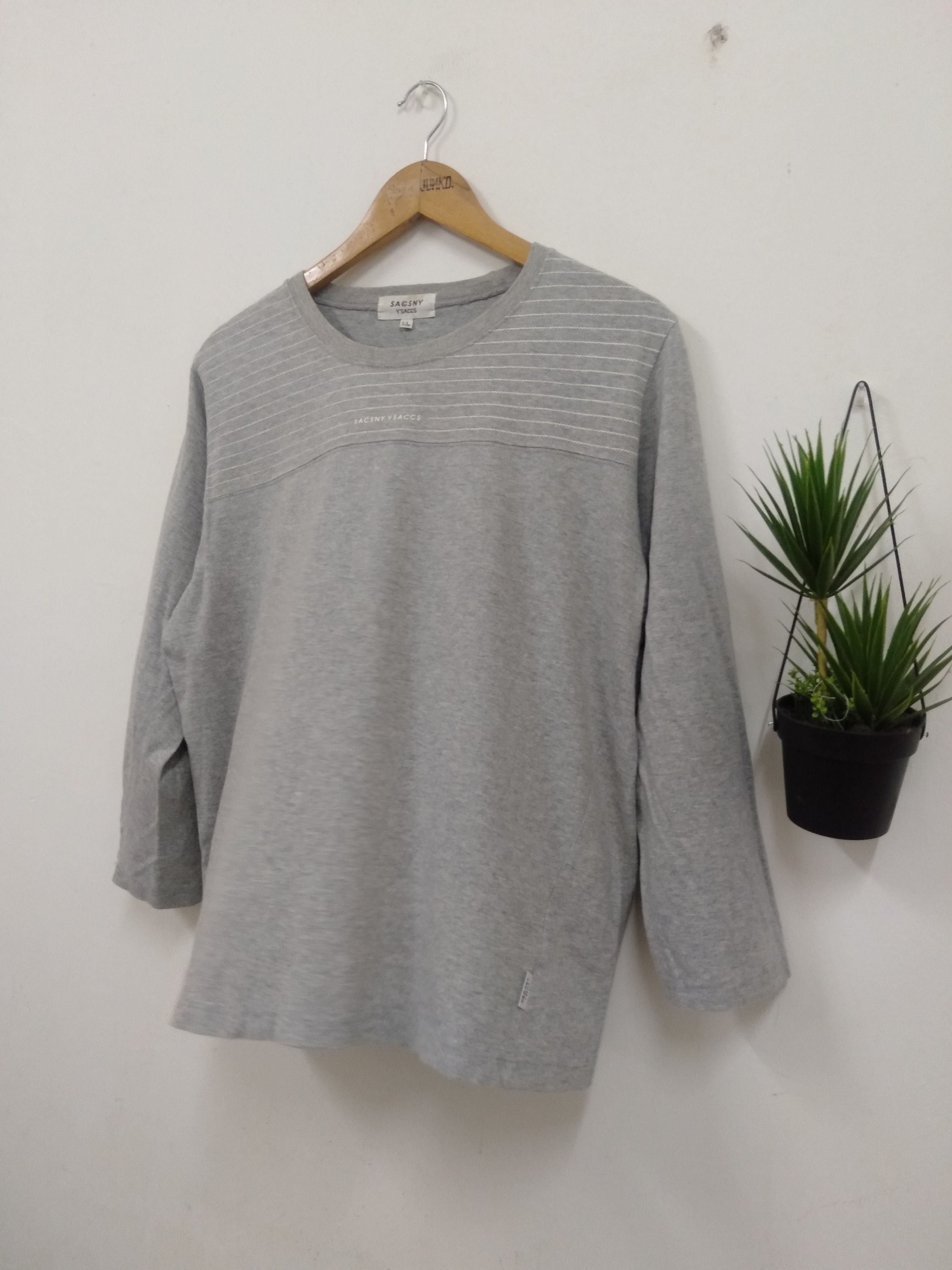Japanese Brand Y's Yohji Yamamoto Y'saccs stripe LS t shirt Size US L / EU 52-54 / 3 - 2 Thumbnail