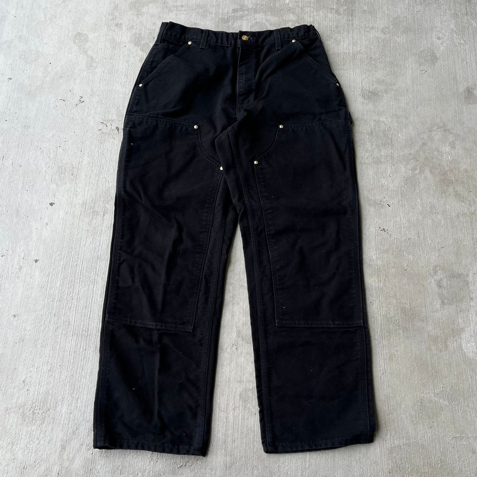 Carhartt × Vintage Carhartt black double knee work wear carpenter pants Size US 31 - 1 Thumbnail