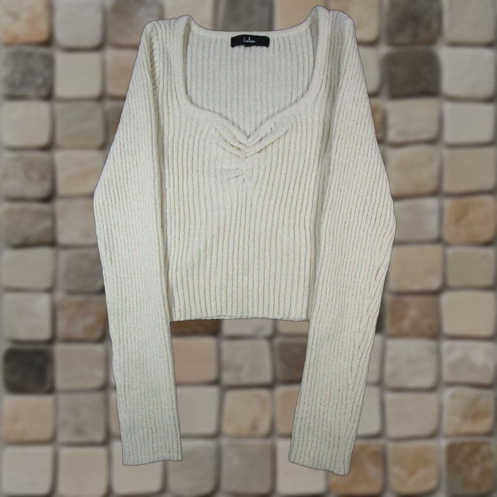 Lulus Lulus Sweater Womens XS Beige Knit Pullover Size XS / US 0-2 / IT 36-38 - 1 Thumbnail
