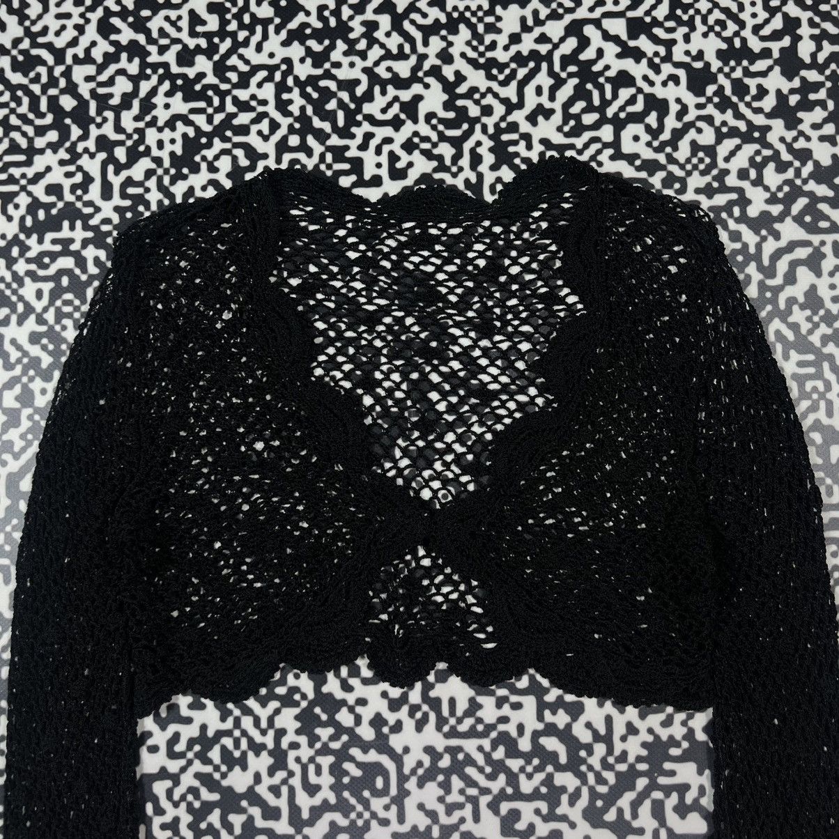 Japanese Brand Vintage Y2K Japanese Knitted Mesh Retro Style Cardigan Size S / US 4 / IT 40 - 6 Thumbnail