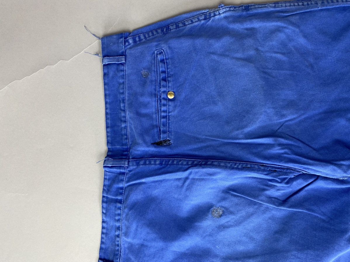 Japanese Brand × Le Laboureur × Vintage Vintage Blue Patched Workwear Trousers – 100% Cotton Size US 32 / EU 48 - 10 Thumbnail