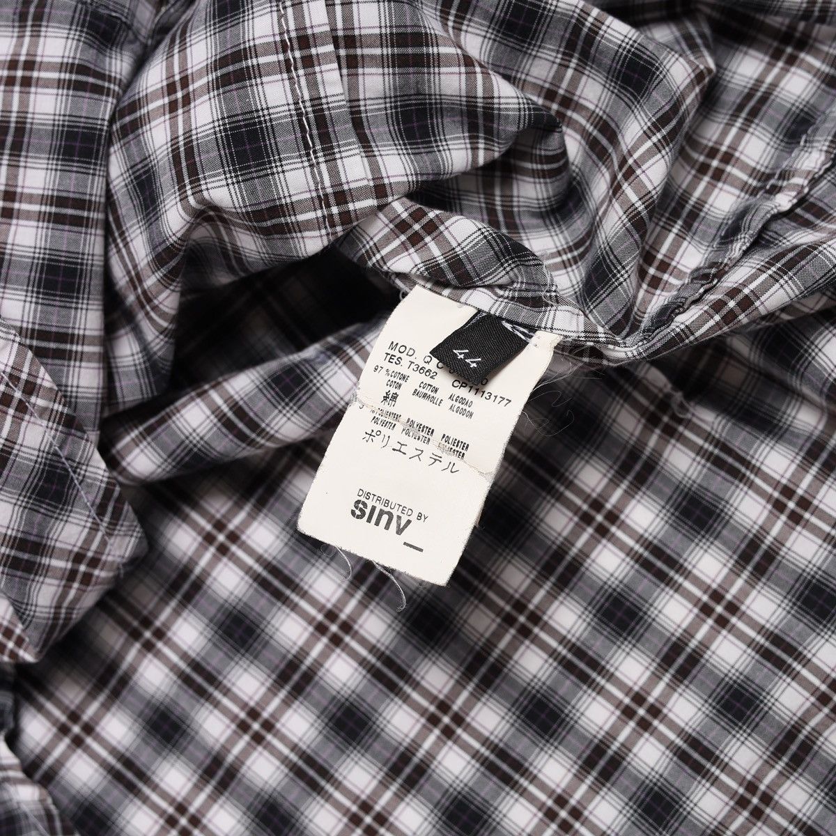 Alexander McQueen Alexander McQueen MCQ Plaid Check Shirt Grey Cotton Size M / US 6-8 / IT 42-44 - 8 Thumbnail