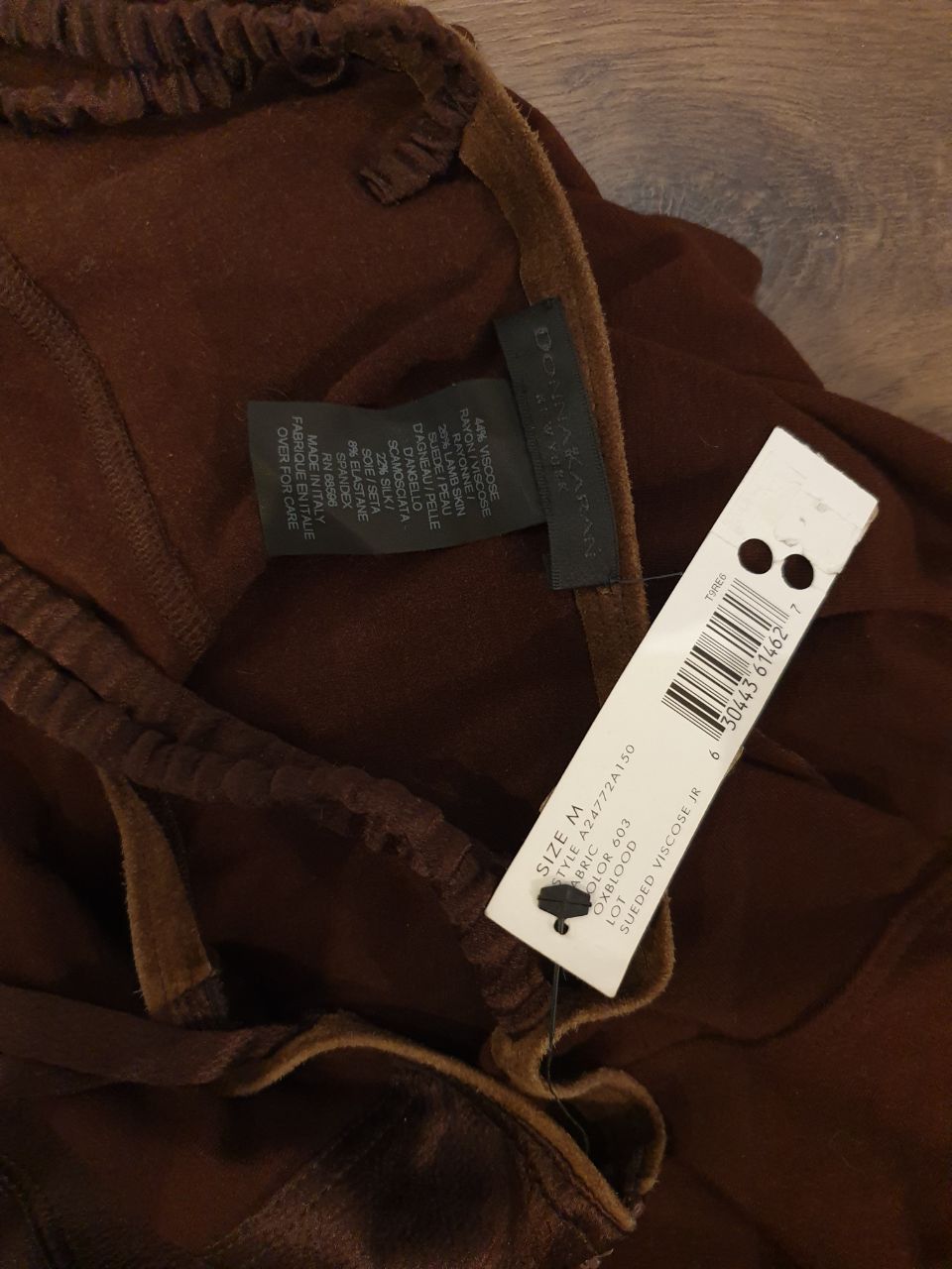 DKNY $1050 DKNY chocolate brown midi dress sz M Brand New Size M / US 6-8 / IT 42-44 - 2 Thumbnail