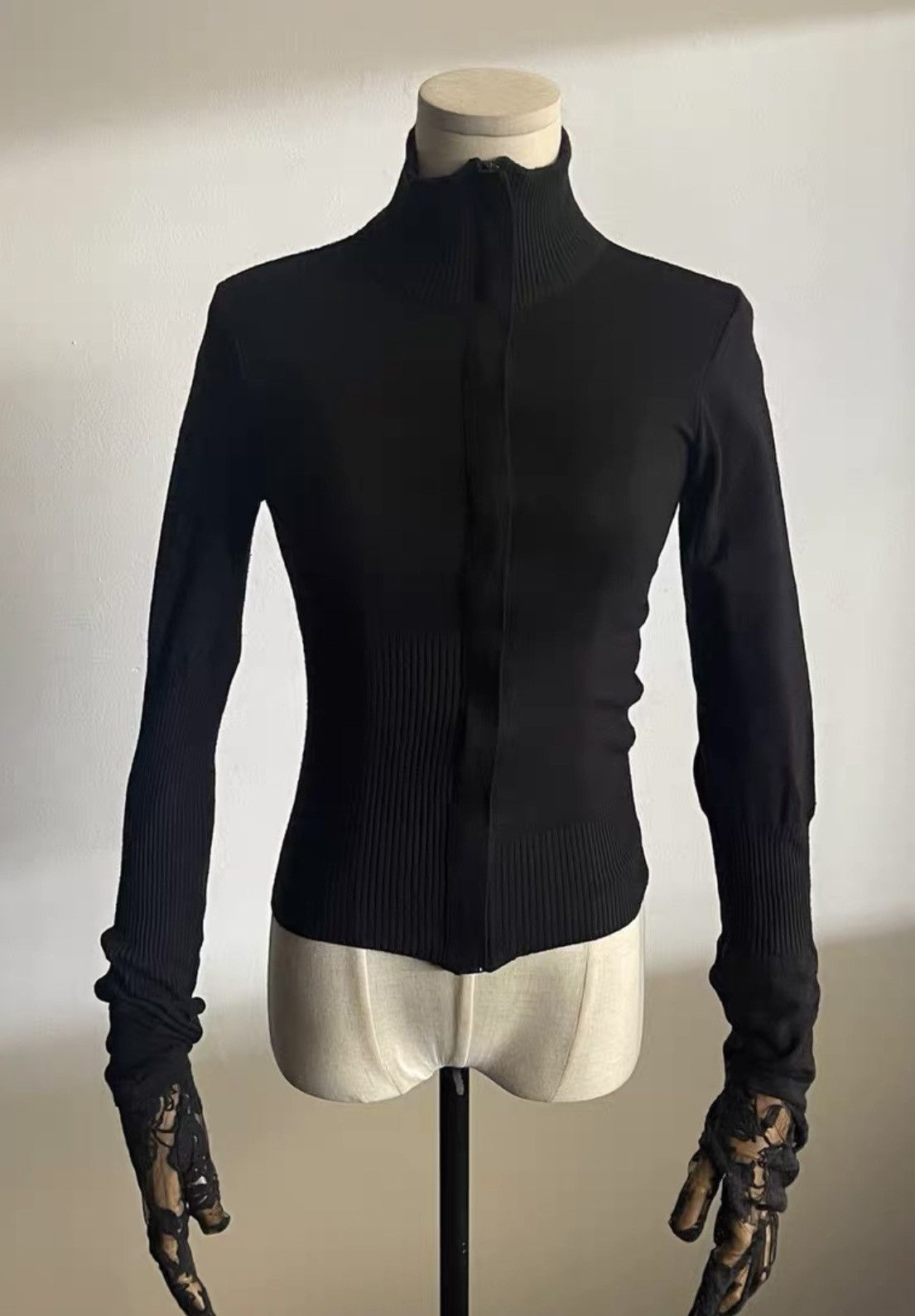 Dirk Bikkembergs Dirk Bikkembergs | 03fw • Zippered Knit Bottoming Top Size S / US 4 / IT 40 - 1 Thumbnail