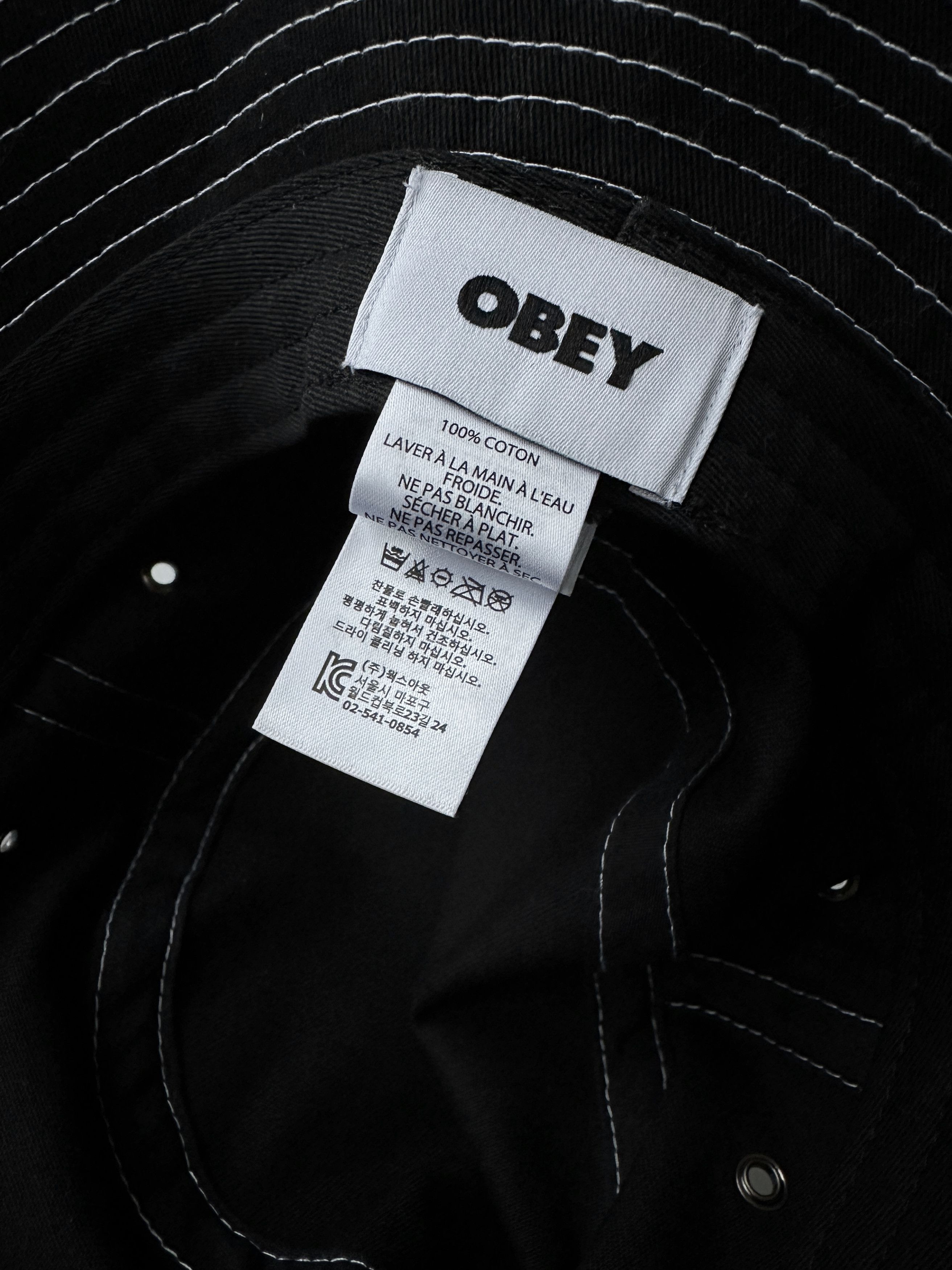 Obey Obey black logo bucket hat Size ONE SIZE - 8 Thumbnail