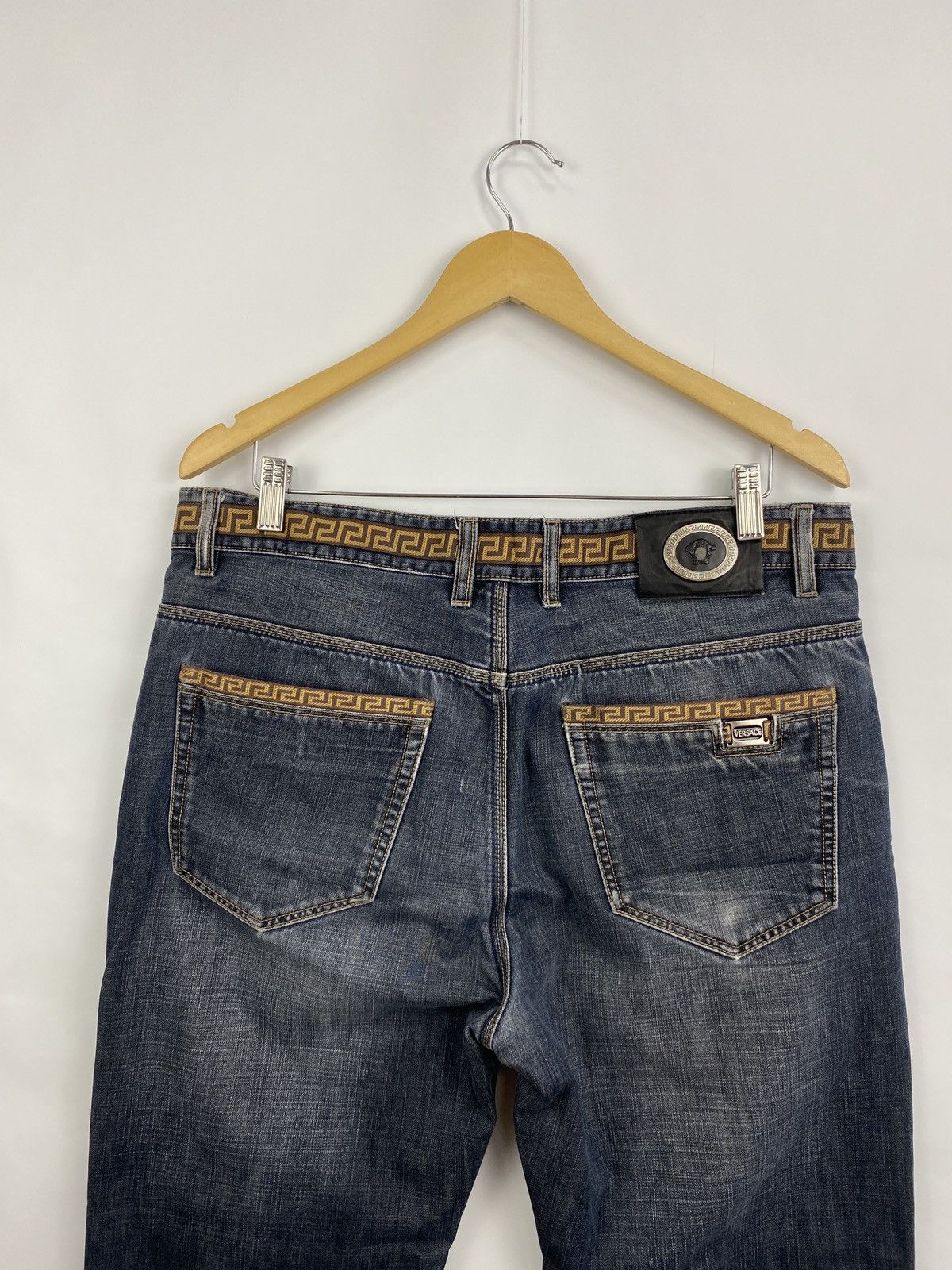 Versace 🇮🇹 Vintage 90s Versace Jeans Rare Retro Hype Y2K Size US 36 / EU 52 - 11 Thumbnail