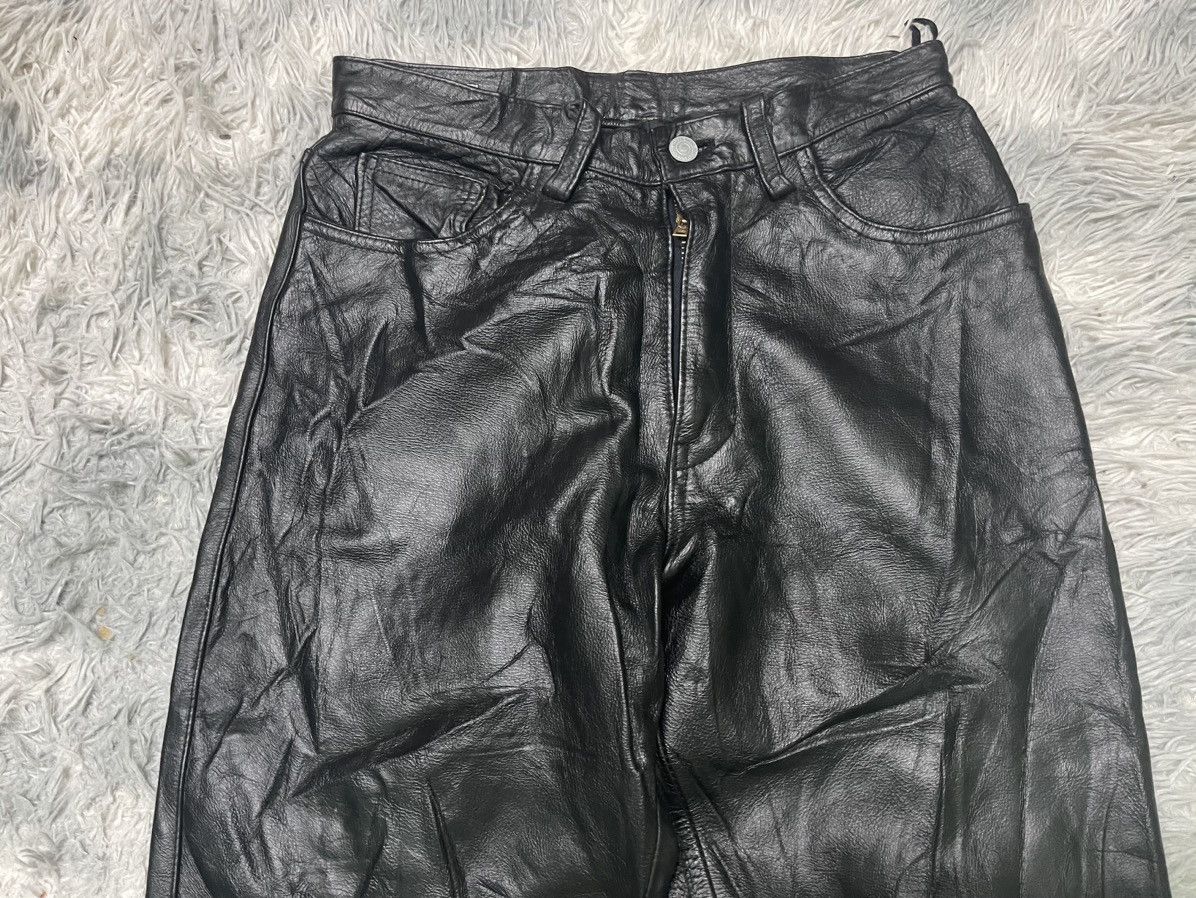 Johnbull 80s JOHNBULL LEATHER PANT TALON ZIPPER Size US 28 / EU 44 - 5 Thumbnail