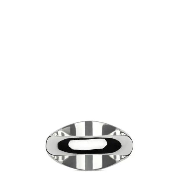 Gucci oc11z0126 Unisex Size: 16 / Trademark Oval Ring In Silver Size ONE SIZE - 4 Thumbnail