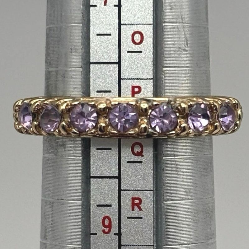 Other Purple & Gold Crystal Ring Size ONE SIZE - 4 Thumbnail