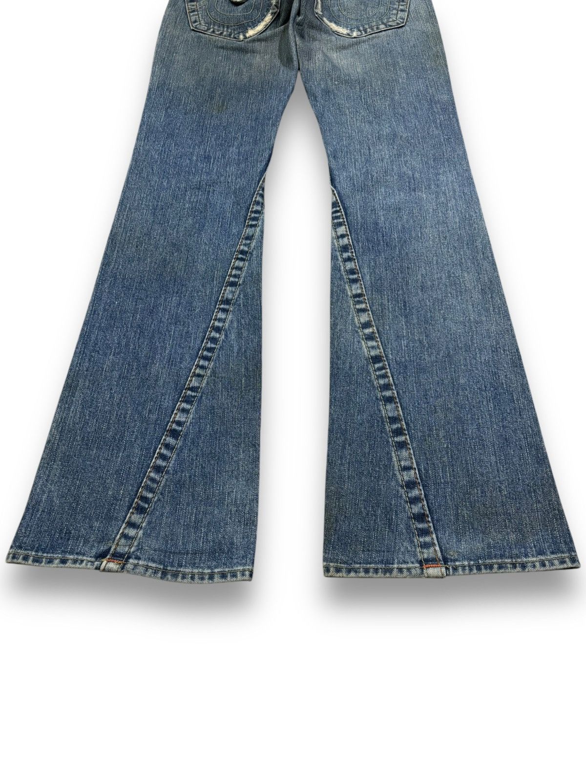 True Religion Vintage True Religion Joey Mud Washed Flare Distressed Jeans Size US 28 / EU 44 - 12 Thumbnail