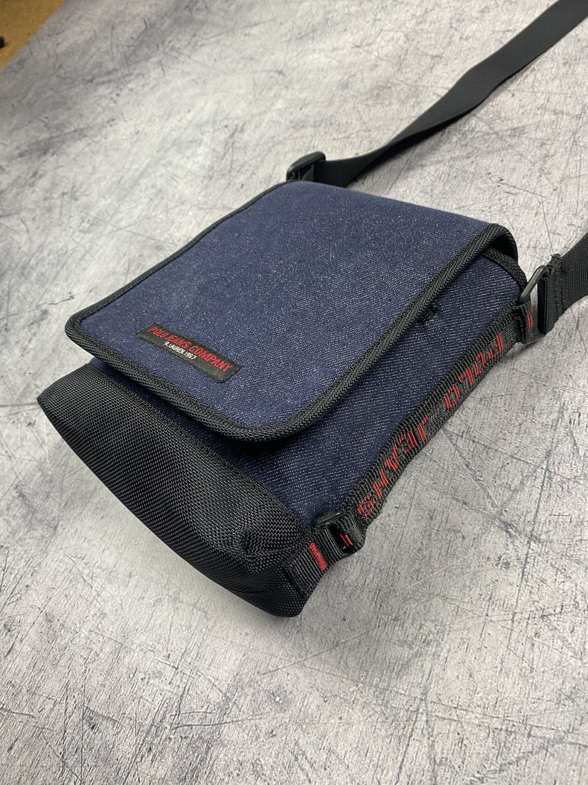 Lauren Ralph Lauren × Polo Ralph Lauren × Vintage Vintage Polo Ralph Lauren Jeans Co. Messenger Bag y2k Size ONE SIZE - 4 Thumbnail