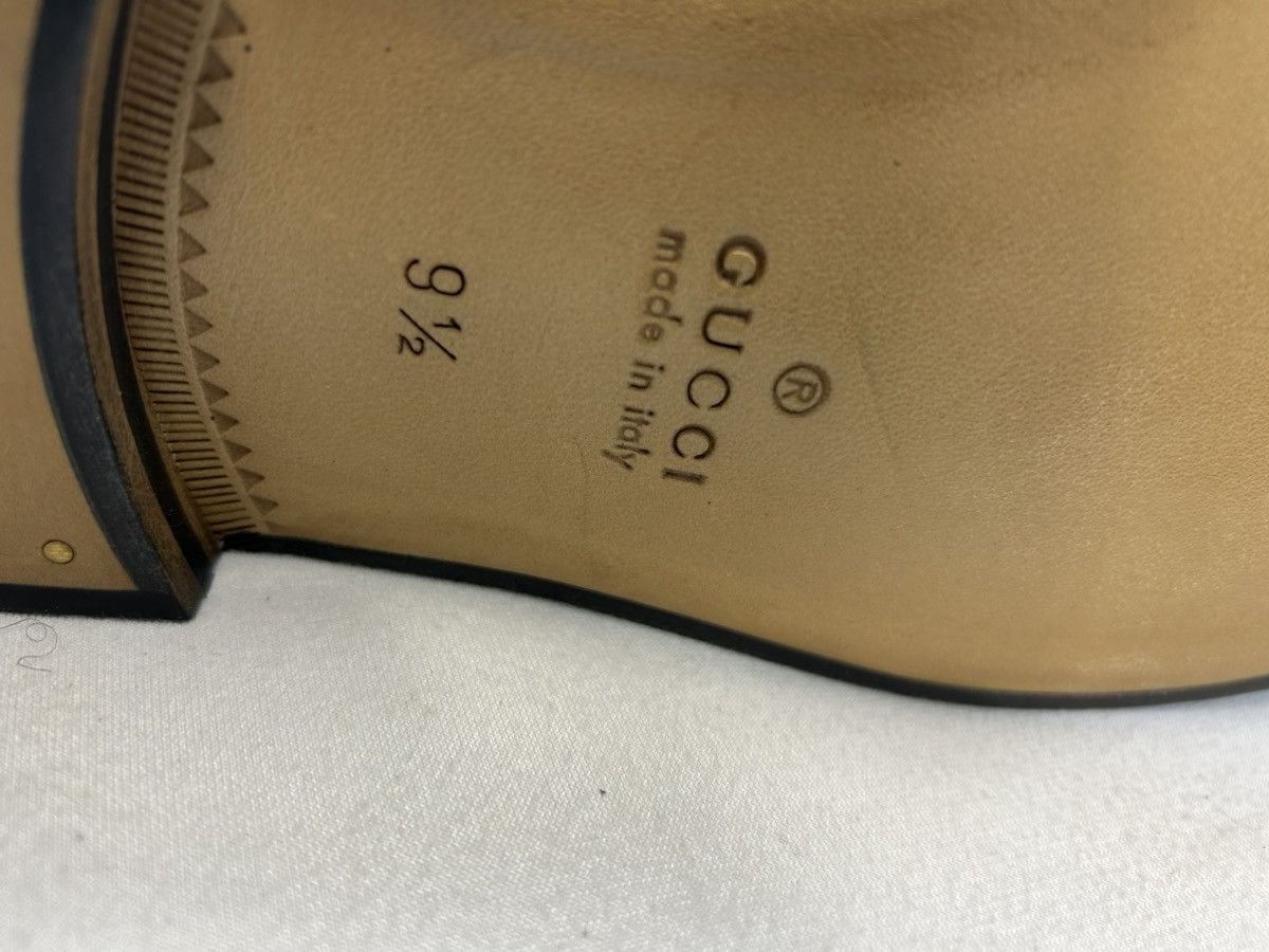 Gucci GUCCI Studded Interlocking G Leather Loafers Size US 10.5 / EU 43-44 - 10 Thumbnail