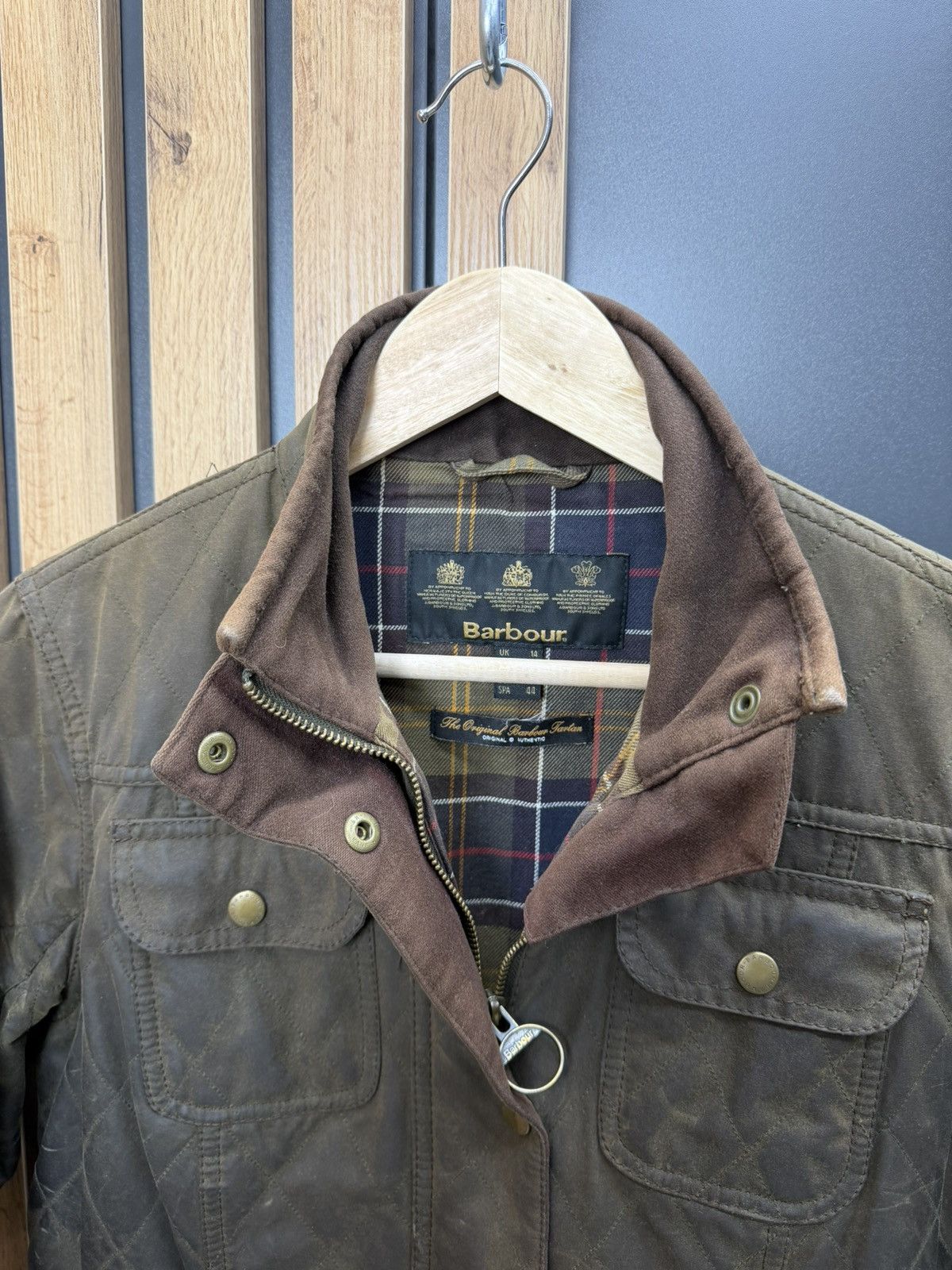 Barbour Barbour Quilted Utility Wax Jacket Size 14 Size L / US 10 / IT 46 - 6 Thumbnail