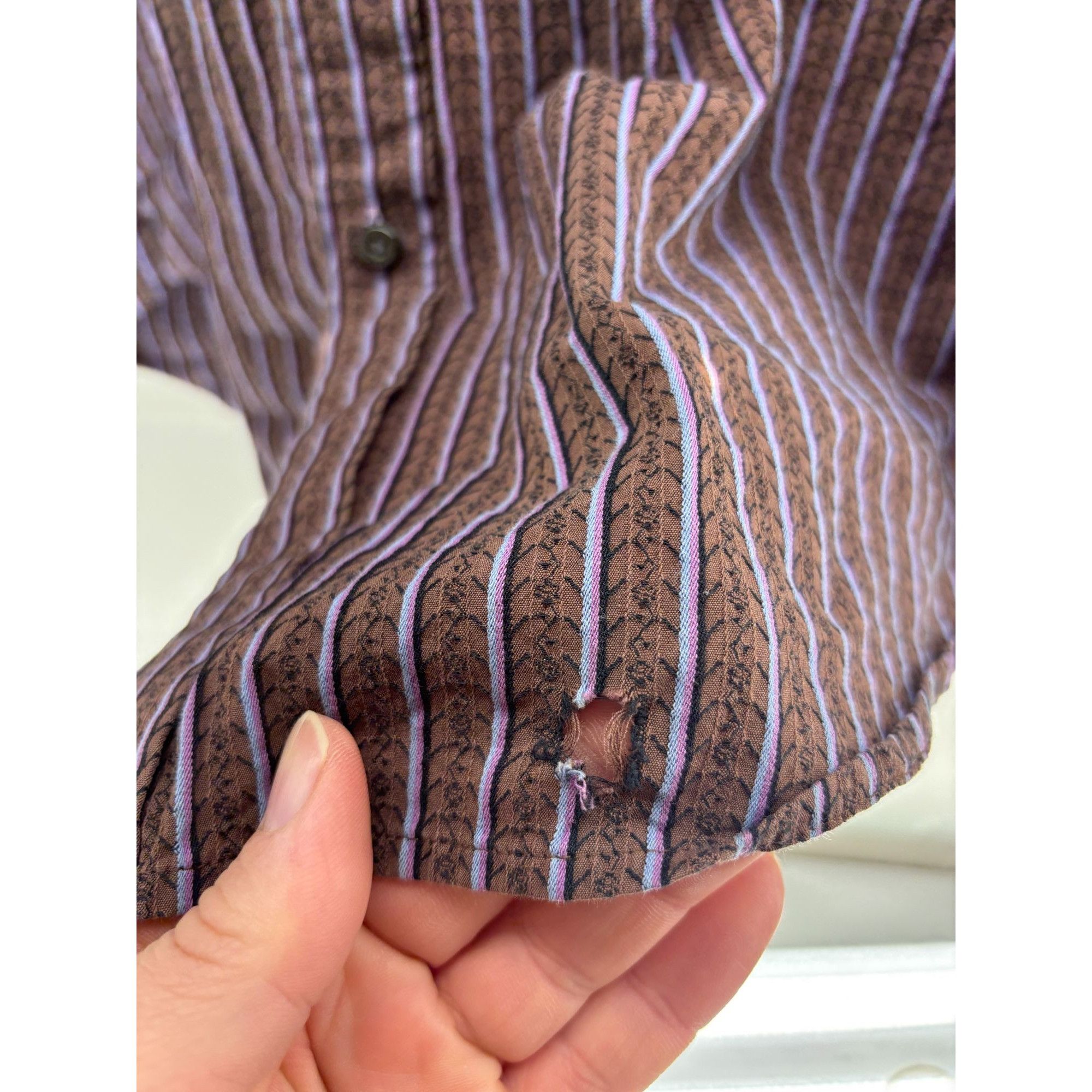 Robert Graham Robert Graham Shirt Men's 2XL XXL Flip Cuff Casual Button Do Size US XXL / EU 58 / 5 - 8 Thumbnail