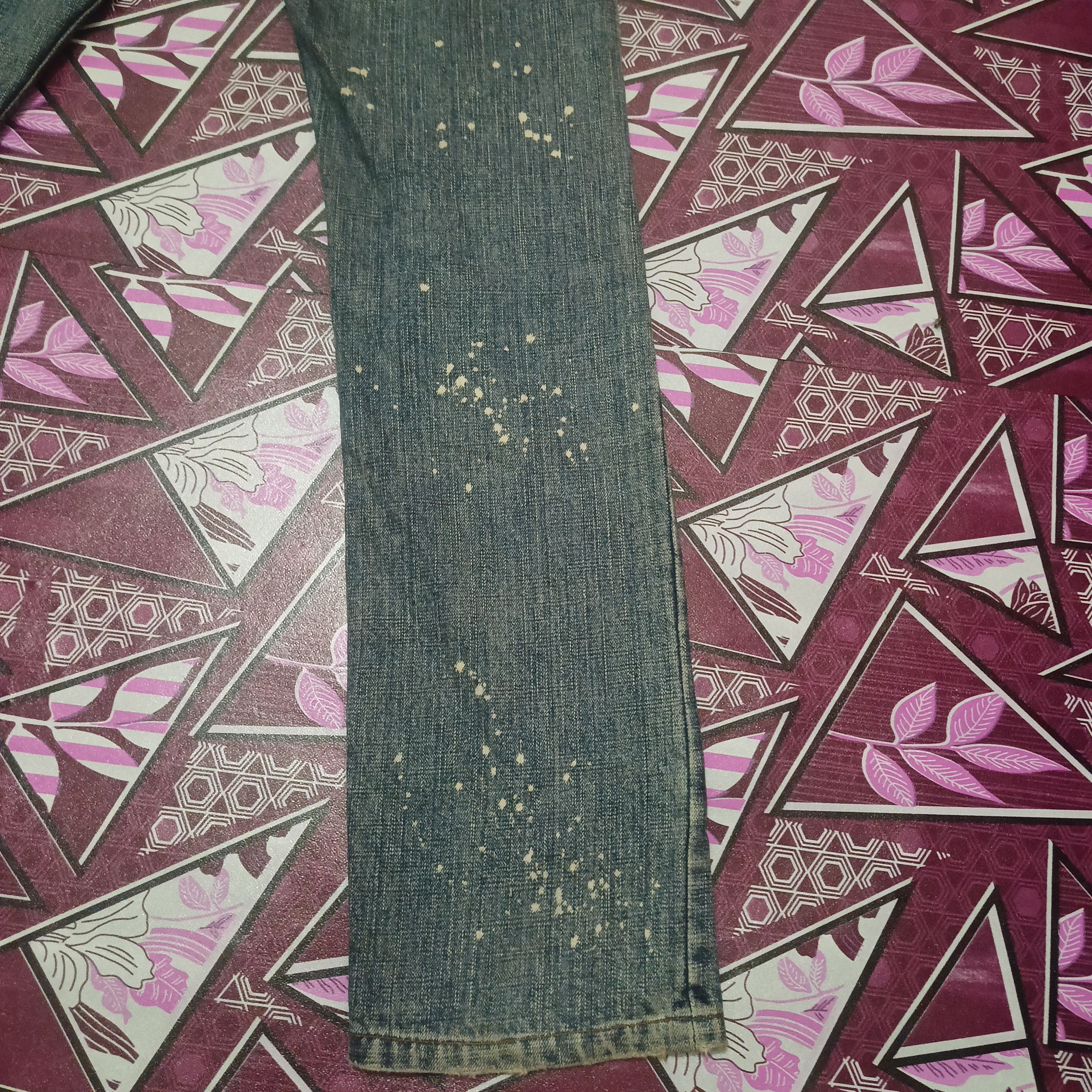 Who Decides War Japanese Earth Music & Ecology Painting Selvedge jeans Size US 31 - 14 Thumbnail